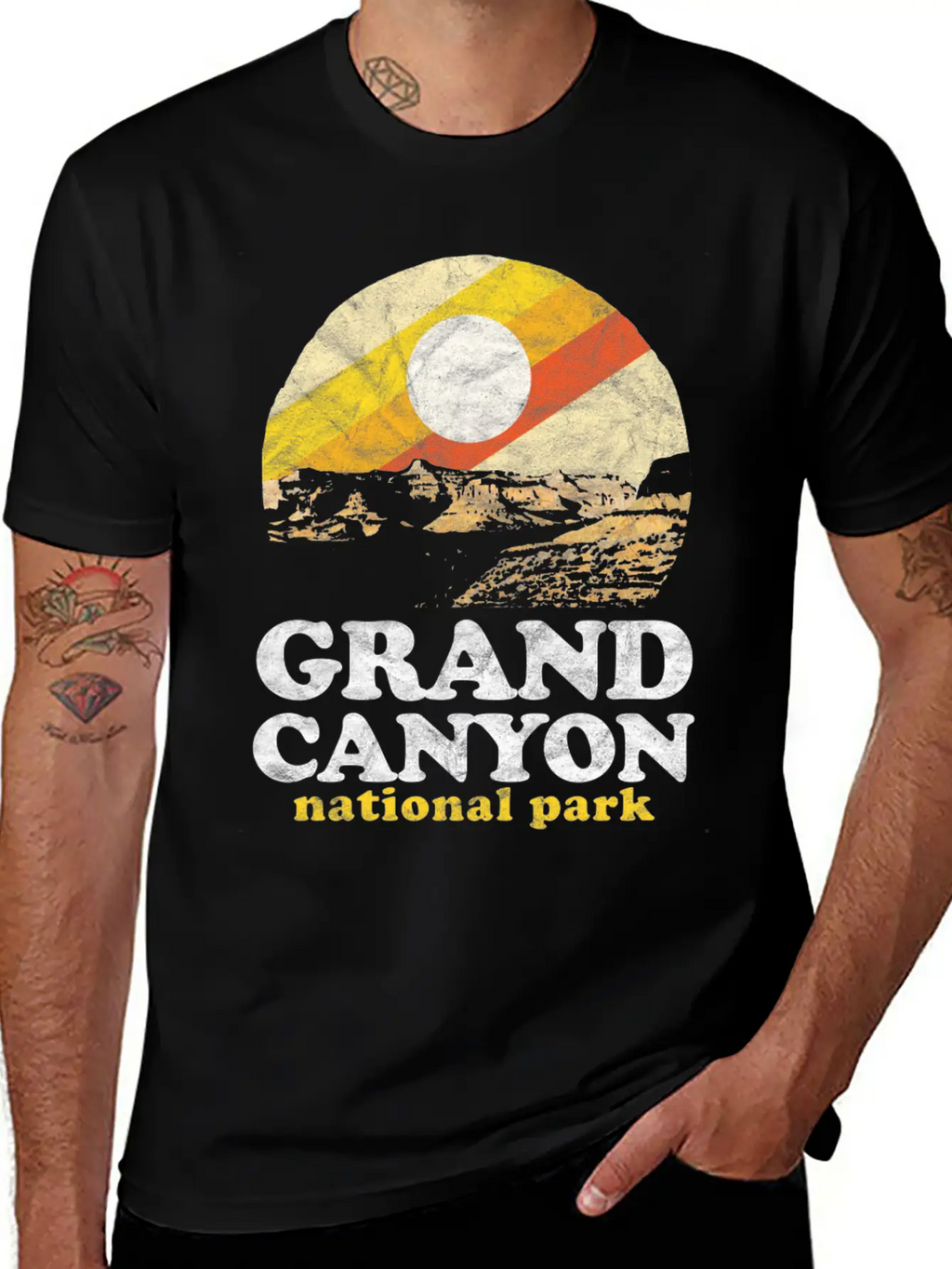 Grand Canyon Eighties Unisex Casual T-Shirt – Clean Design For Daily Comfort