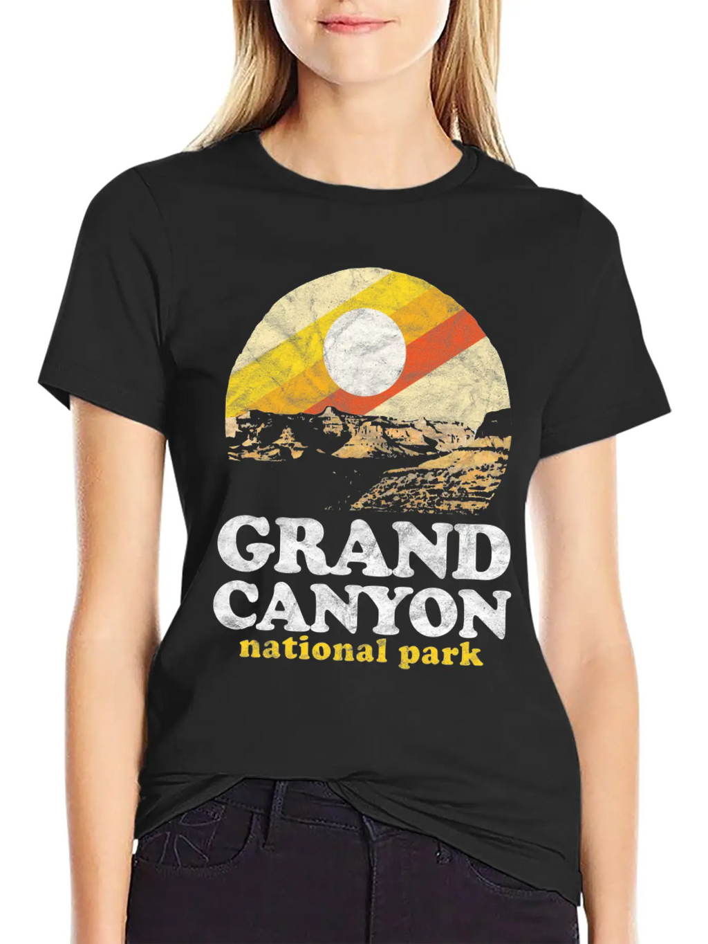 Grand Canyon Eighties Unisex Casual T-Shirt – Clean Design For Daily Comfort