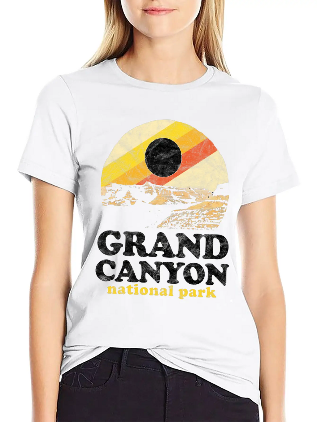 Grand Canyon Eighties Unisex Casual T-Shirt – Clean Design For Daily Comfort