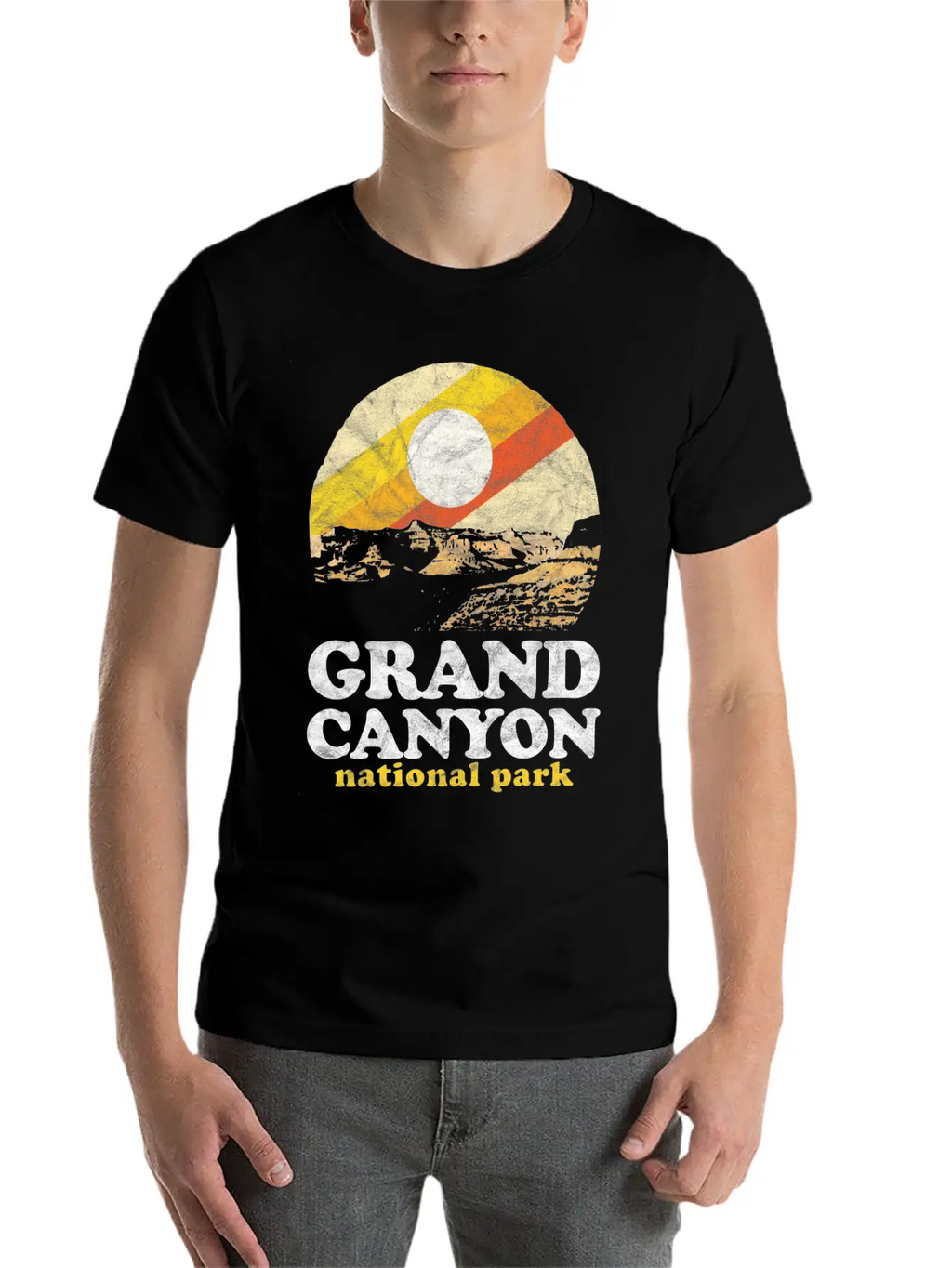 Grand Canyon Eighties Unisex Casual T-Shirt – Clean Design For Daily Comfort