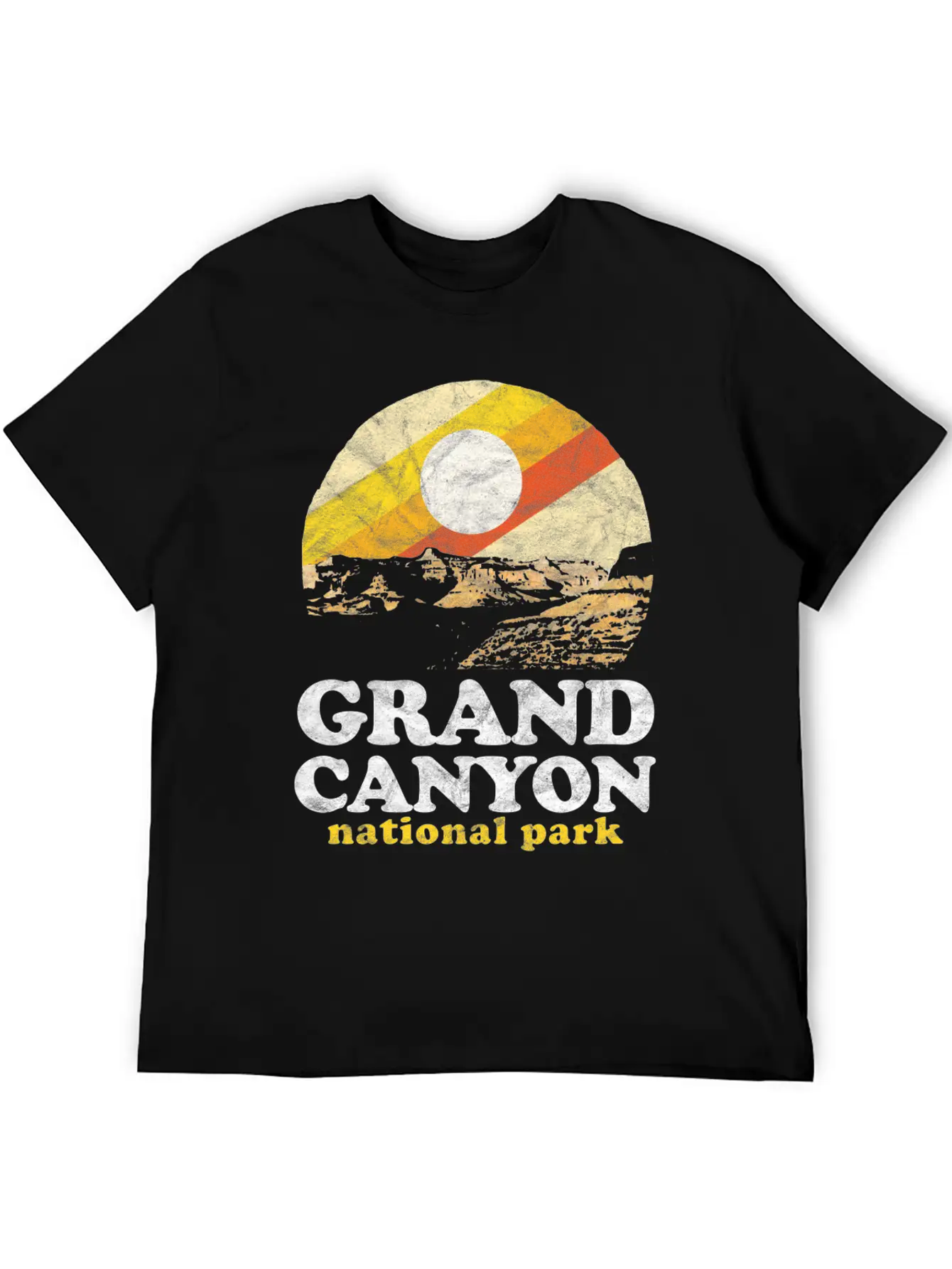 Grand Canyon Eighties Unisex Casual T-Shirt – Clean Design For Daily Comfort