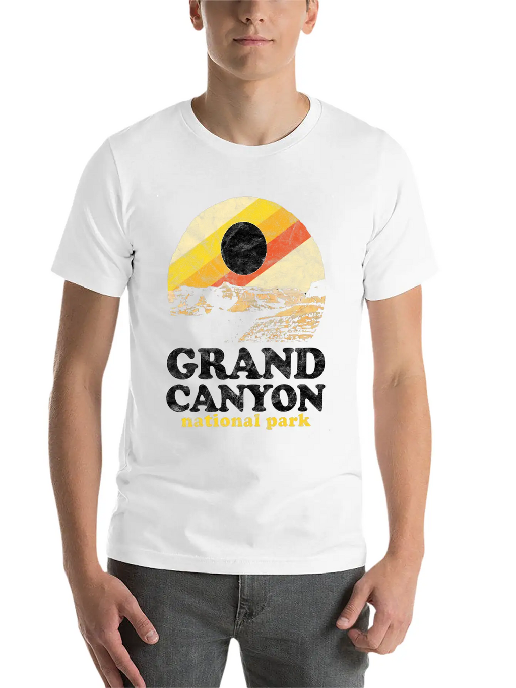Grand Canyon Eighties Unisex Casual T-Shirt – Clean Design For Daily Comfort