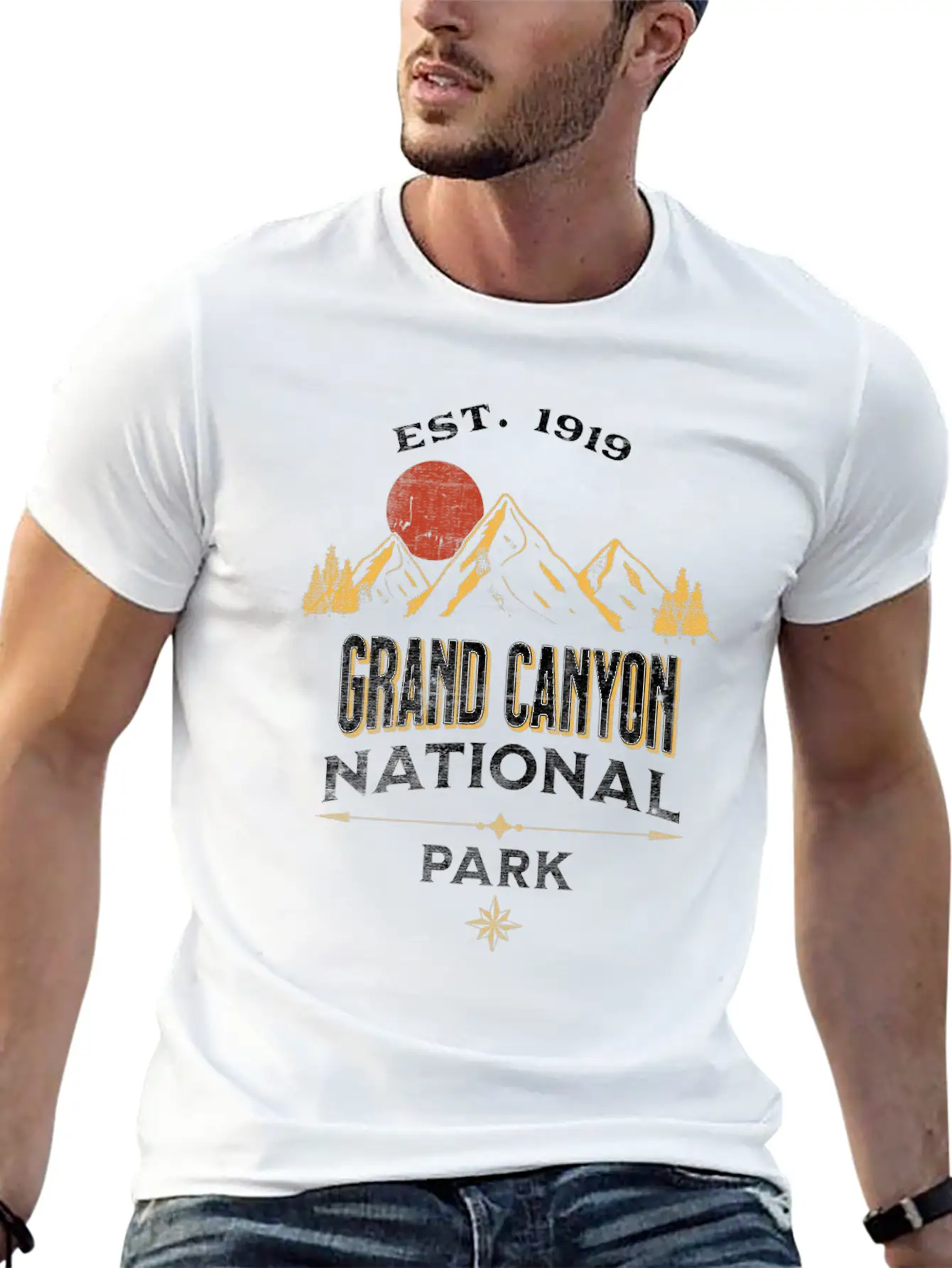 Grand Canyon National Park Unisex Short Sleeve Soft Cotton T-Shirt – Casual Everyday Wear