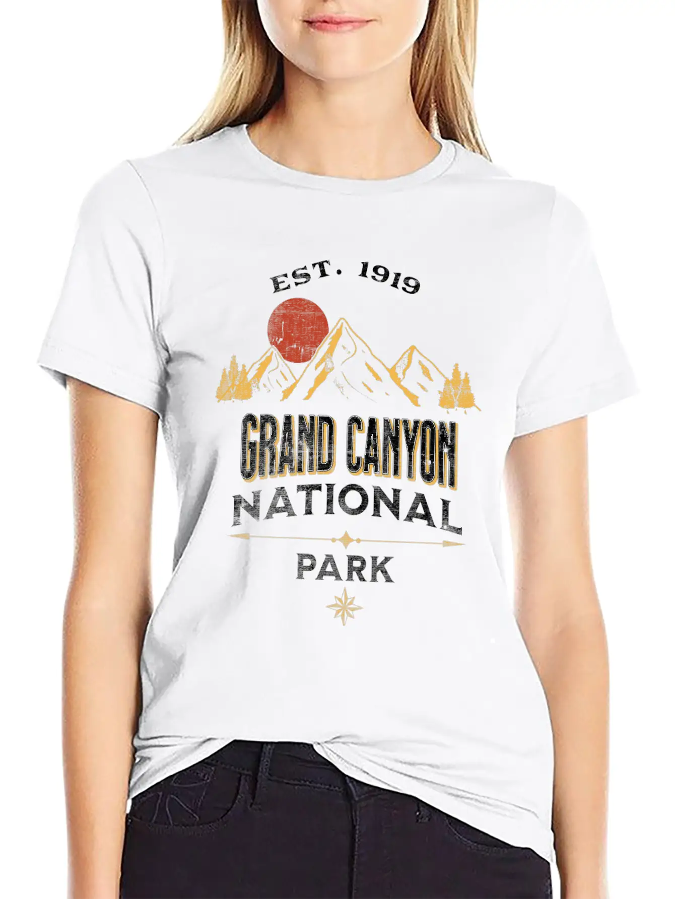 Grand Canyon National Park Unisex Short Sleeve Soft Cotton T-Shirt – Casual Everyday Wear