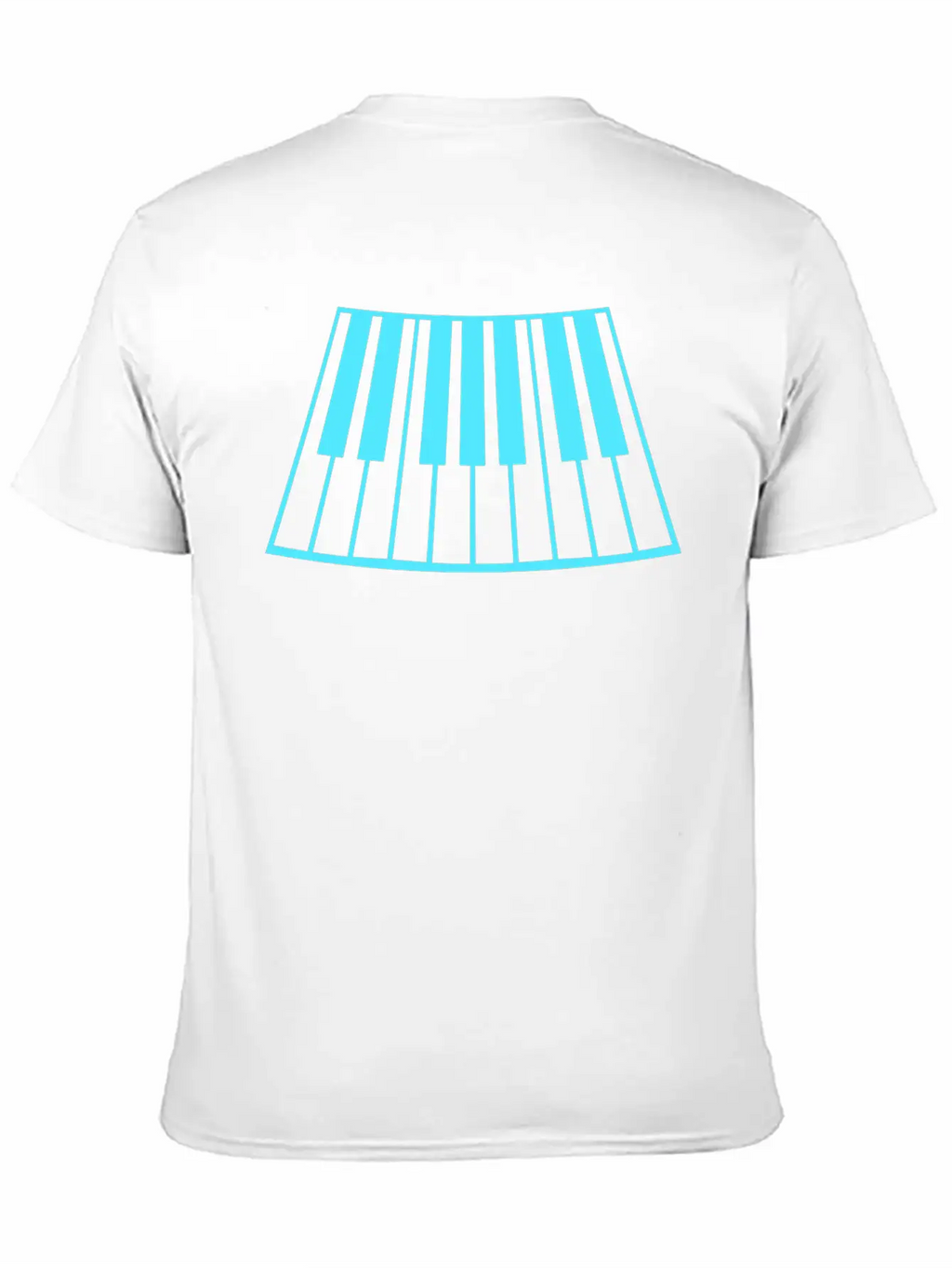 Grand Piano Organ Synthesizer Keyboard Music Logo Unisex Short Sleeve Soft Cotton T-Shirt – Casual Everyday Wear