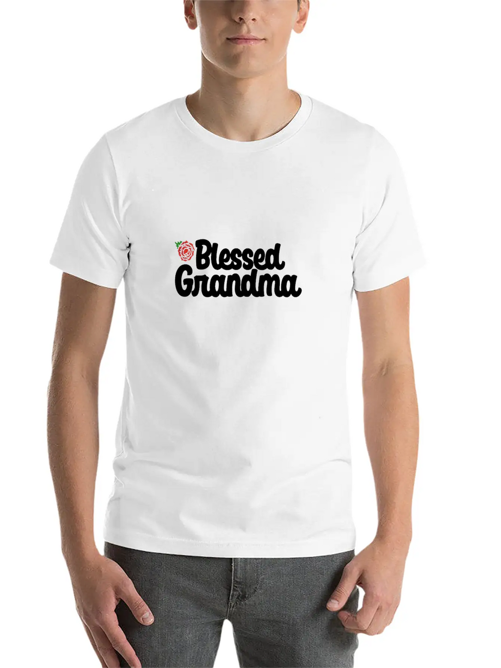 Grandma Blessed Breathable Soft Cotton T-Shirt – Timeless Casual Look
