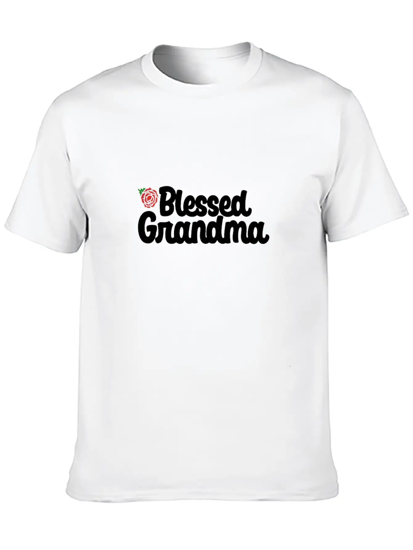 Grandma Blessed Breathable Soft Cotton T-Shirt – Timeless Casual Look