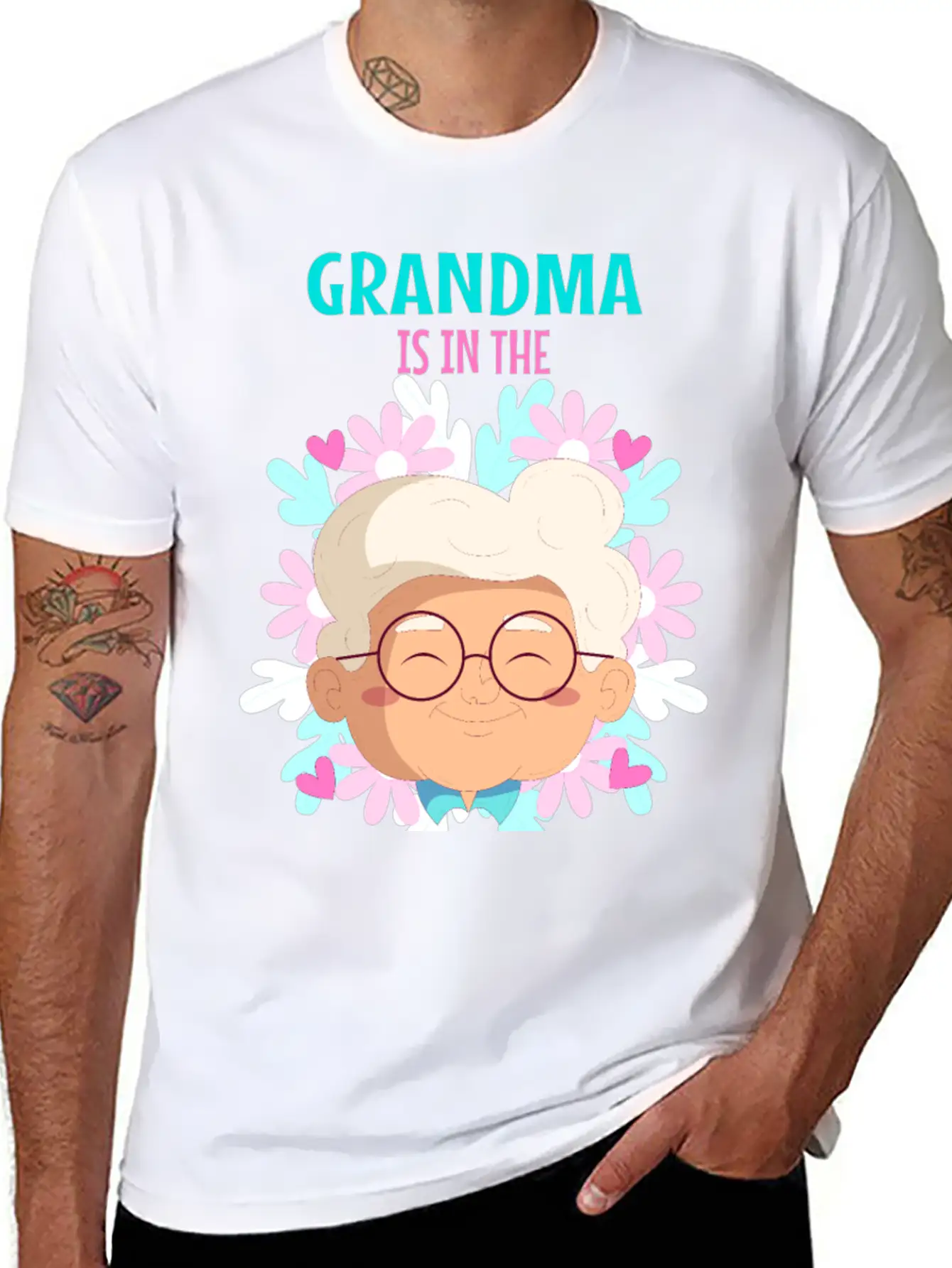 Grandma Is In The Hospital Again Unisex Short Sleeve Soft Cotton T-Shirt – Casual Everyday Wear