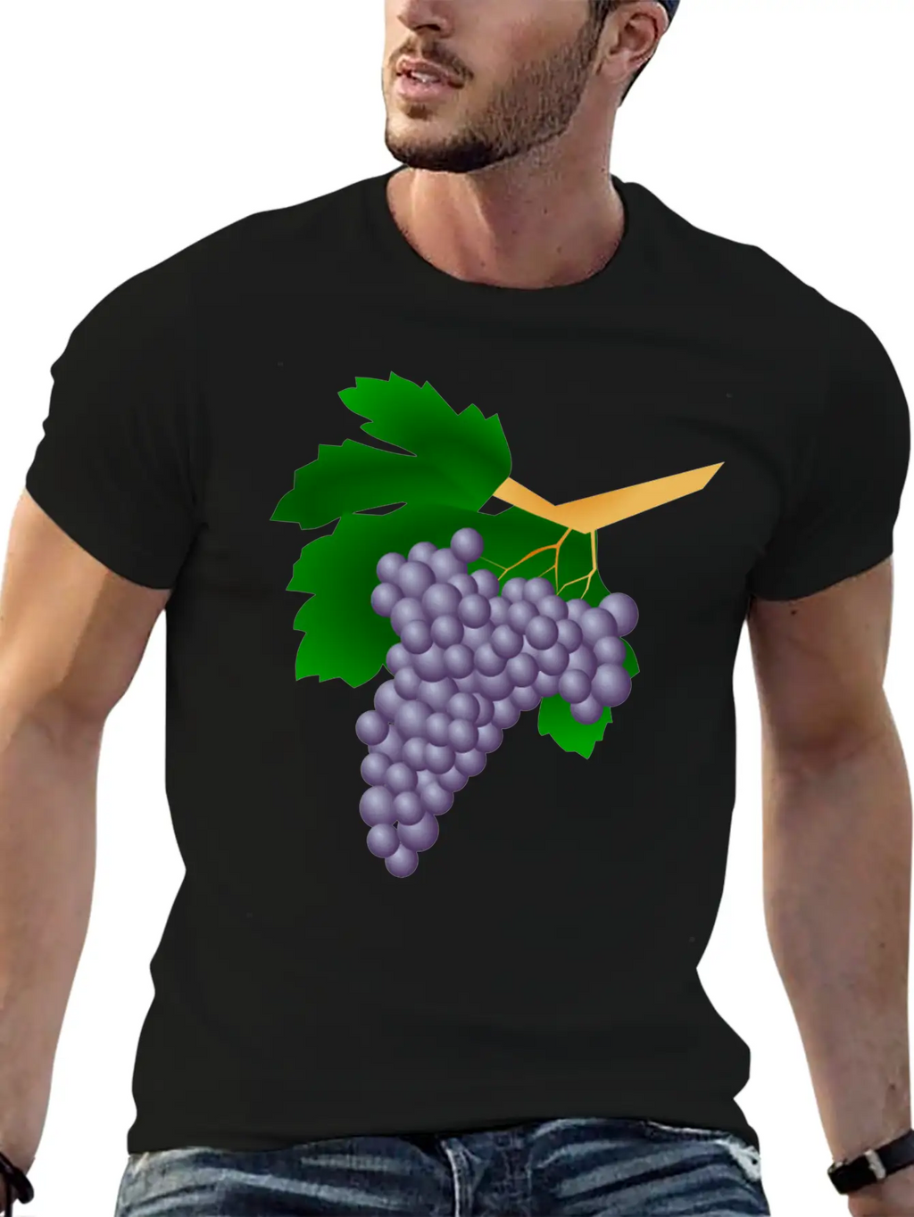 Grapes Trauben Wine Weintrauben Fruits Fruechte38 Unisex Casual T-Shirt – Clean Design For Daily Comfort