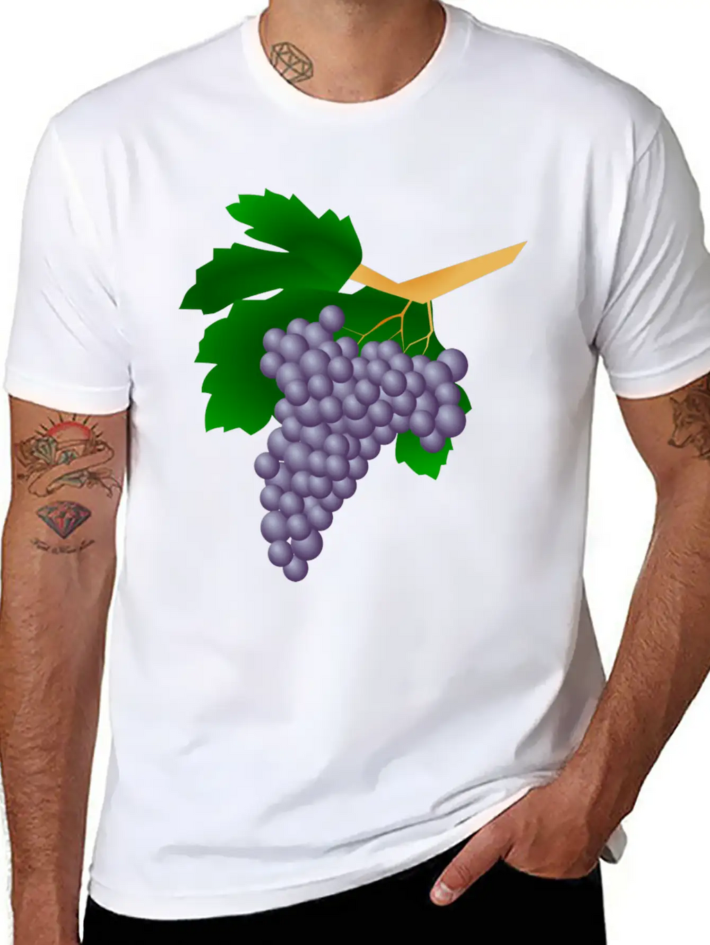 Grapes Trauben Wine Weintrauben Fruits Fruechte38 Unisex Casual T-Shirt – Clean Design For Daily Comfort