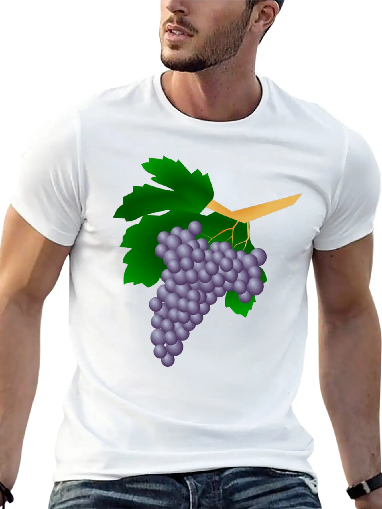 Grapes Trauben Wine Weintrauben Fruits Fruechte38 Unisex Casual T-Shirt – Clean Design For Daily Comfort