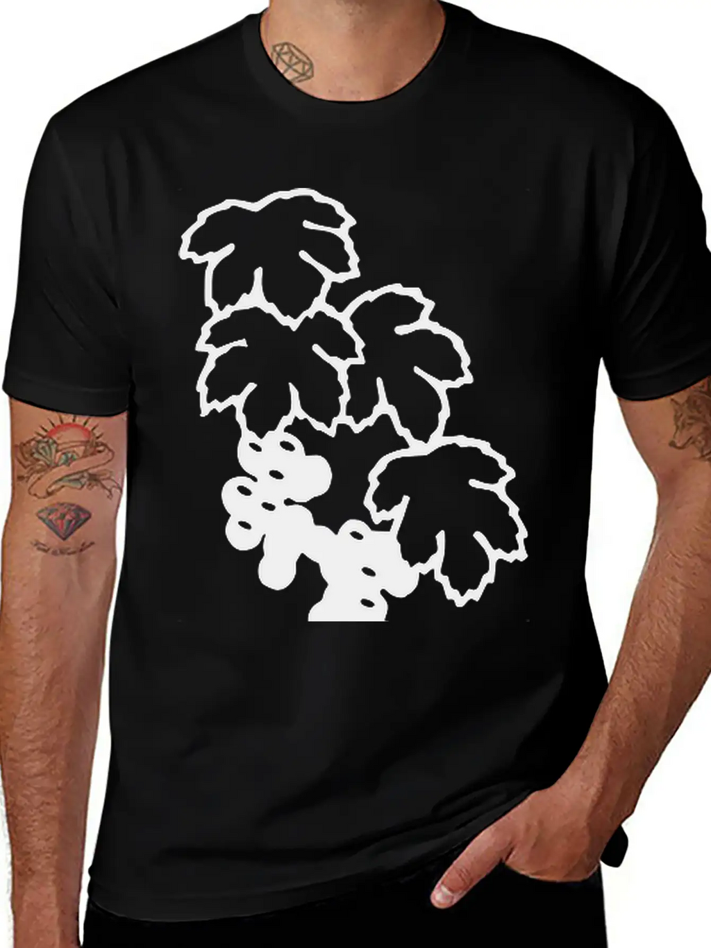 Grapes Unisex Short Sleeve Soft Cotton T-Shirt – Casual Everyday Wear