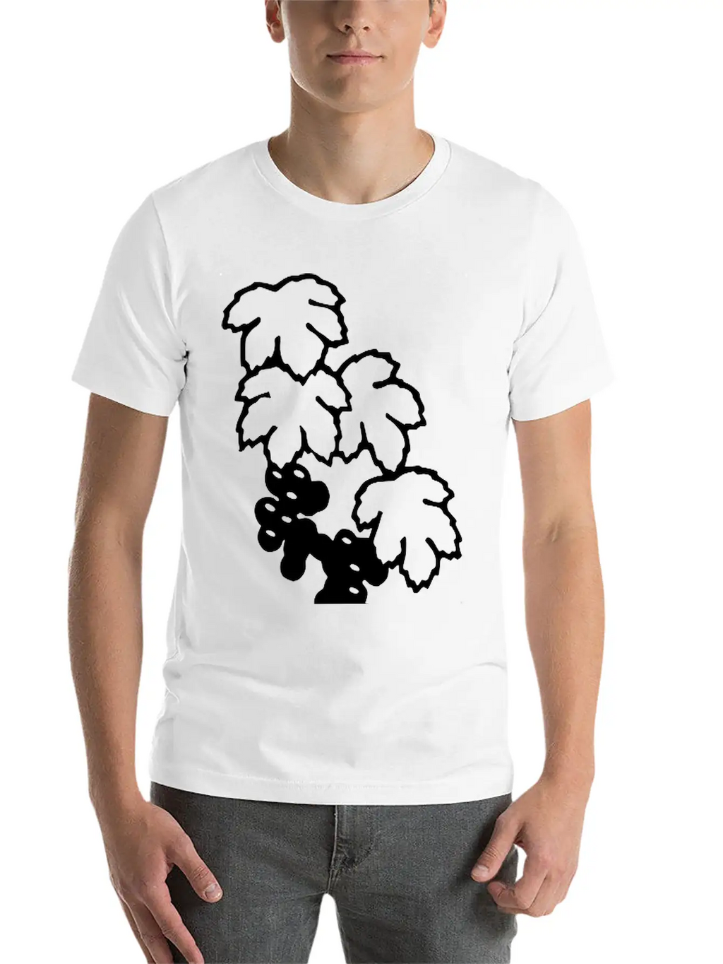 Grapes Unisex Short Sleeve Soft Cotton T-Shirt – Casual Everyday Wear