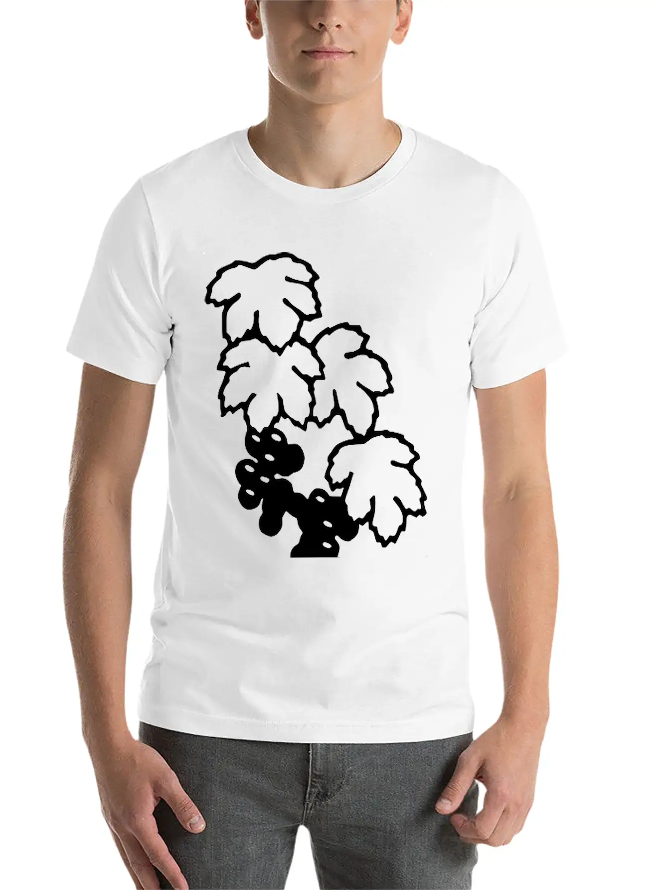 Grapes Unisex Short Sleeve Soft Cotton T-Shirt – Casual Everyday Wear