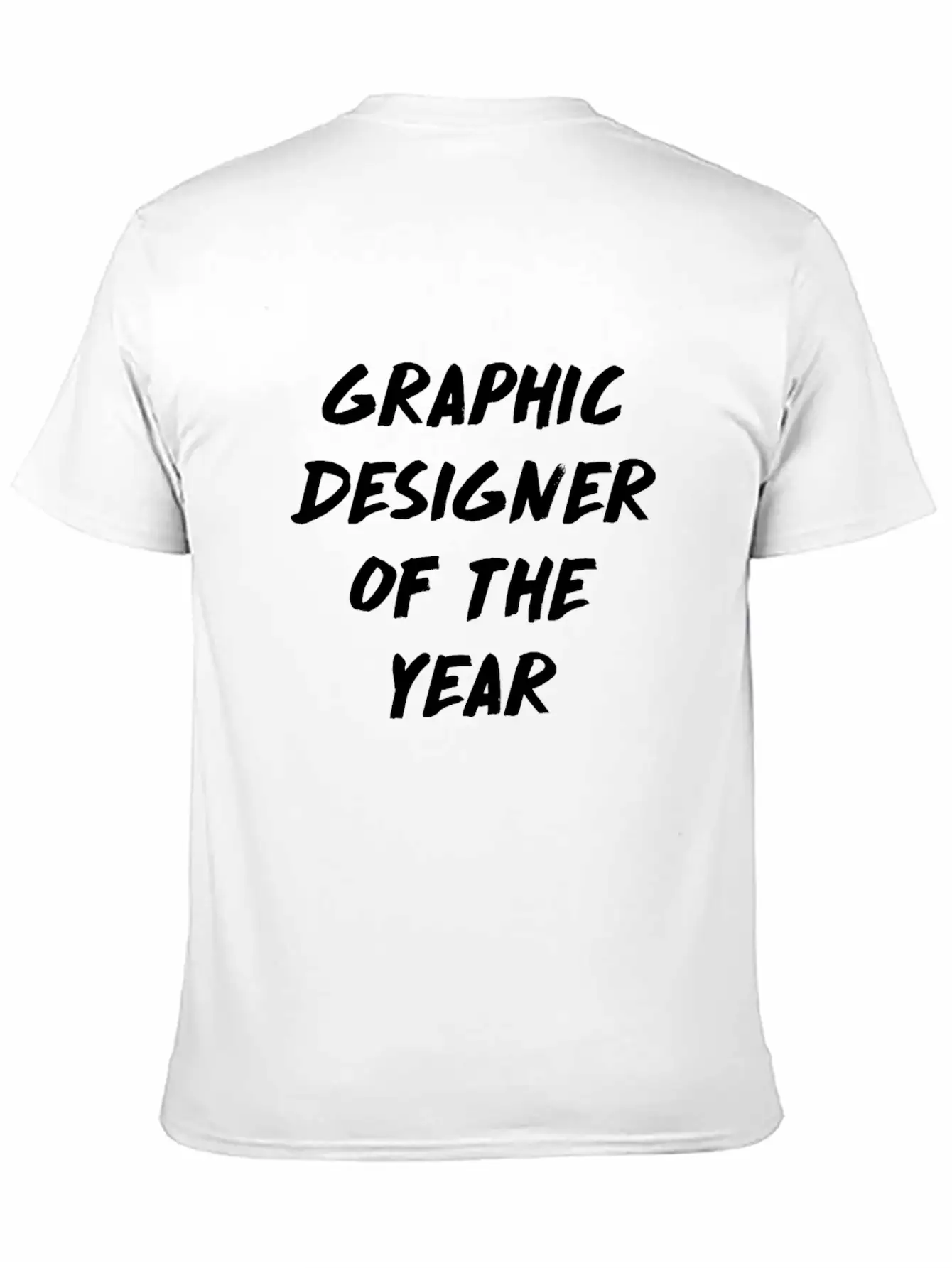 Graphic Designer Of The Year Computer Nerd Geek Unisex Short Sleeve Soft Cotton T-Shirt – Casual Everyday Wear