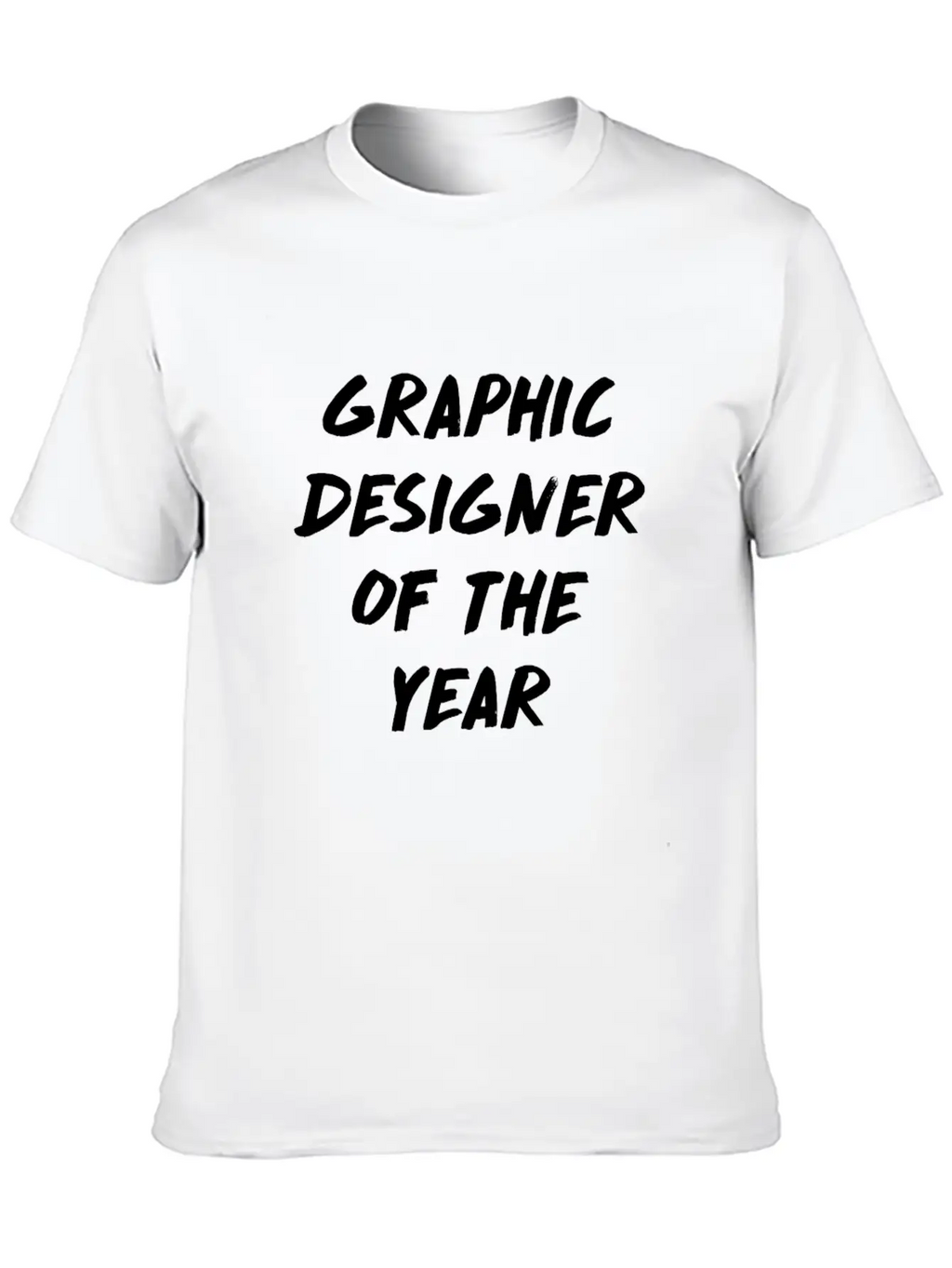Graphic Designer Of The Year Computer Nerd Geek Unisex Short Sleeve Soft Cotton T-Shirt – Casual Everyday Wear