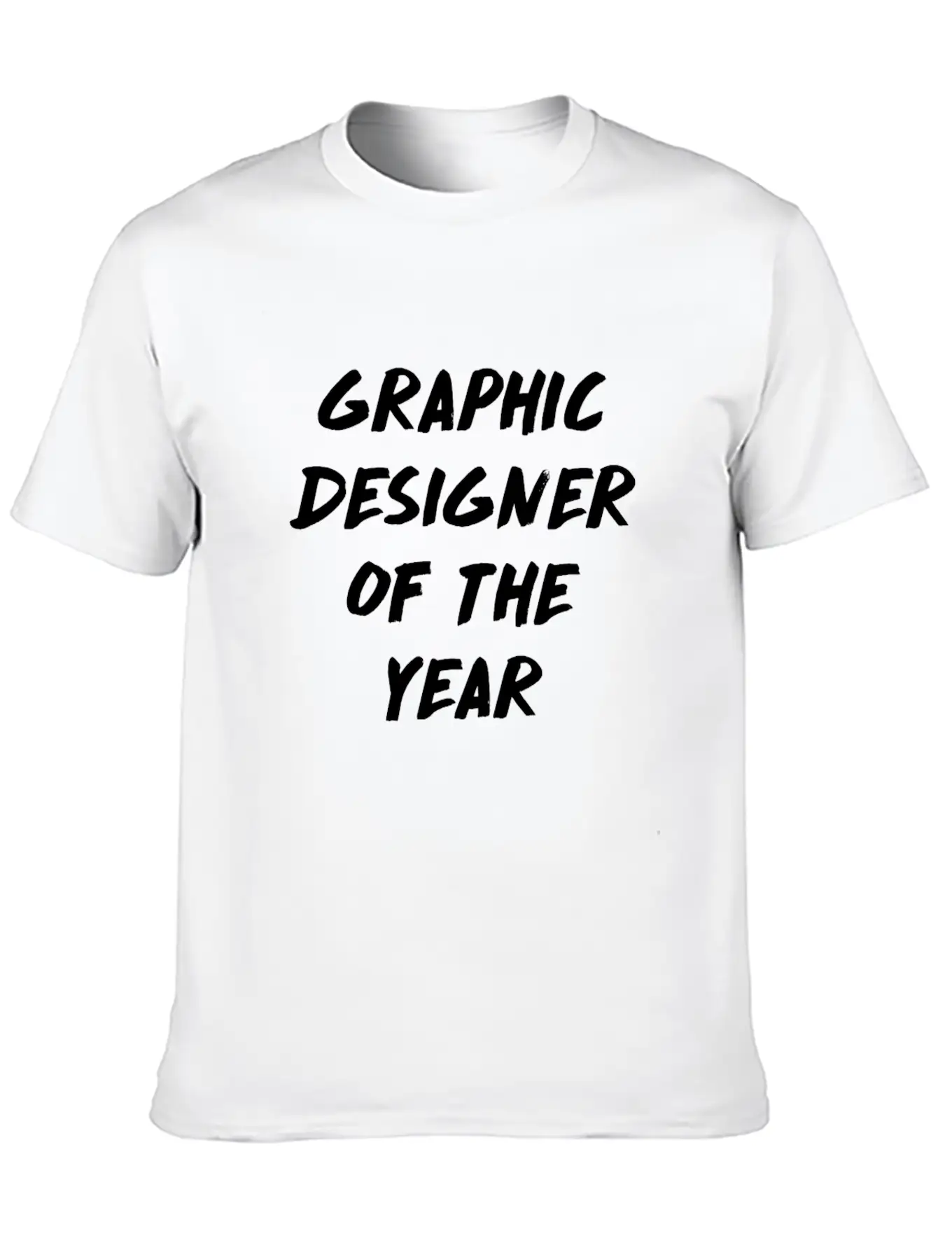 Graphic Designer Of The Year Computer Nerd Geek Unisex Short Sleeve Soft Cotton T-Shirt – Casual Everyday Wear