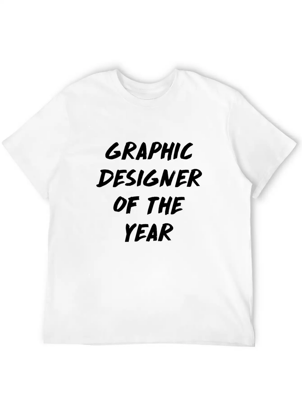 Graphic Designer Of The Year Computer Nerd Geek Unisex Short Sleeve Soft Cotton T-Shirt – Casual Everyday Wear
