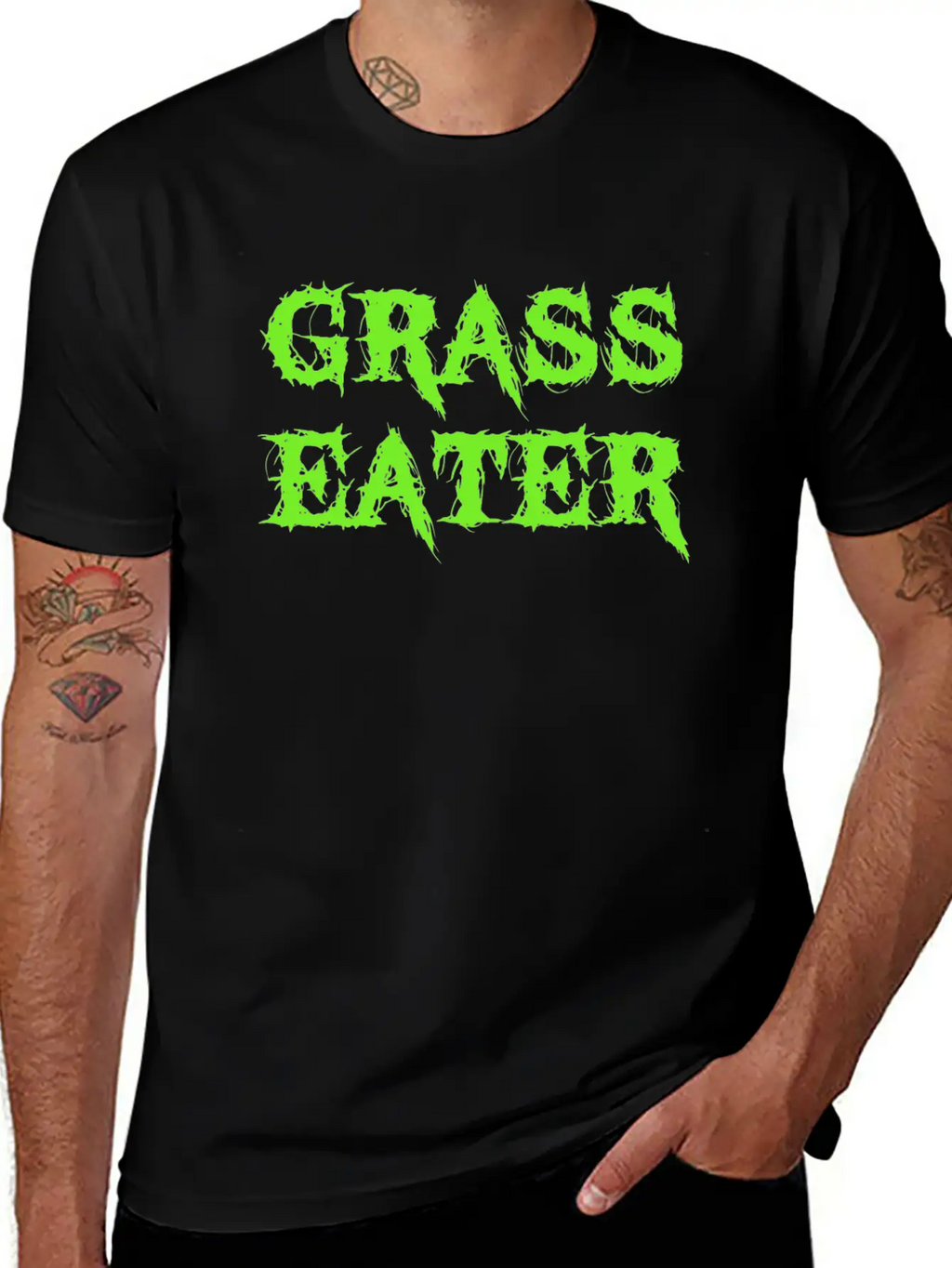 Grass Eater / Vegan Unisex Casual T-Shirt – Clean Design For Daily Comfort