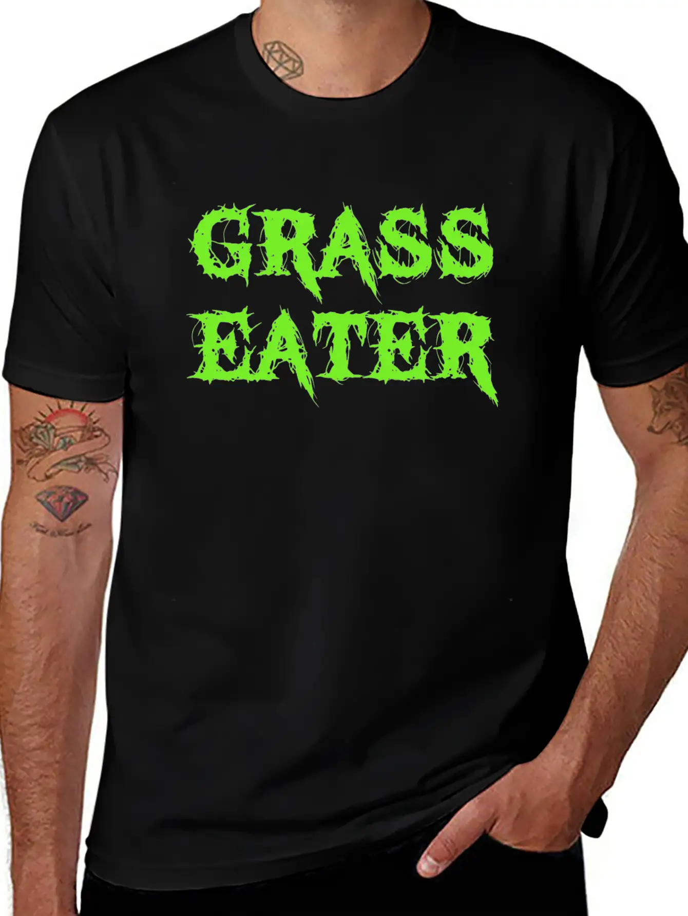 Grass Eater / Vegan Unisex Casual T-Shirt – Clean Design For Daily Comfort