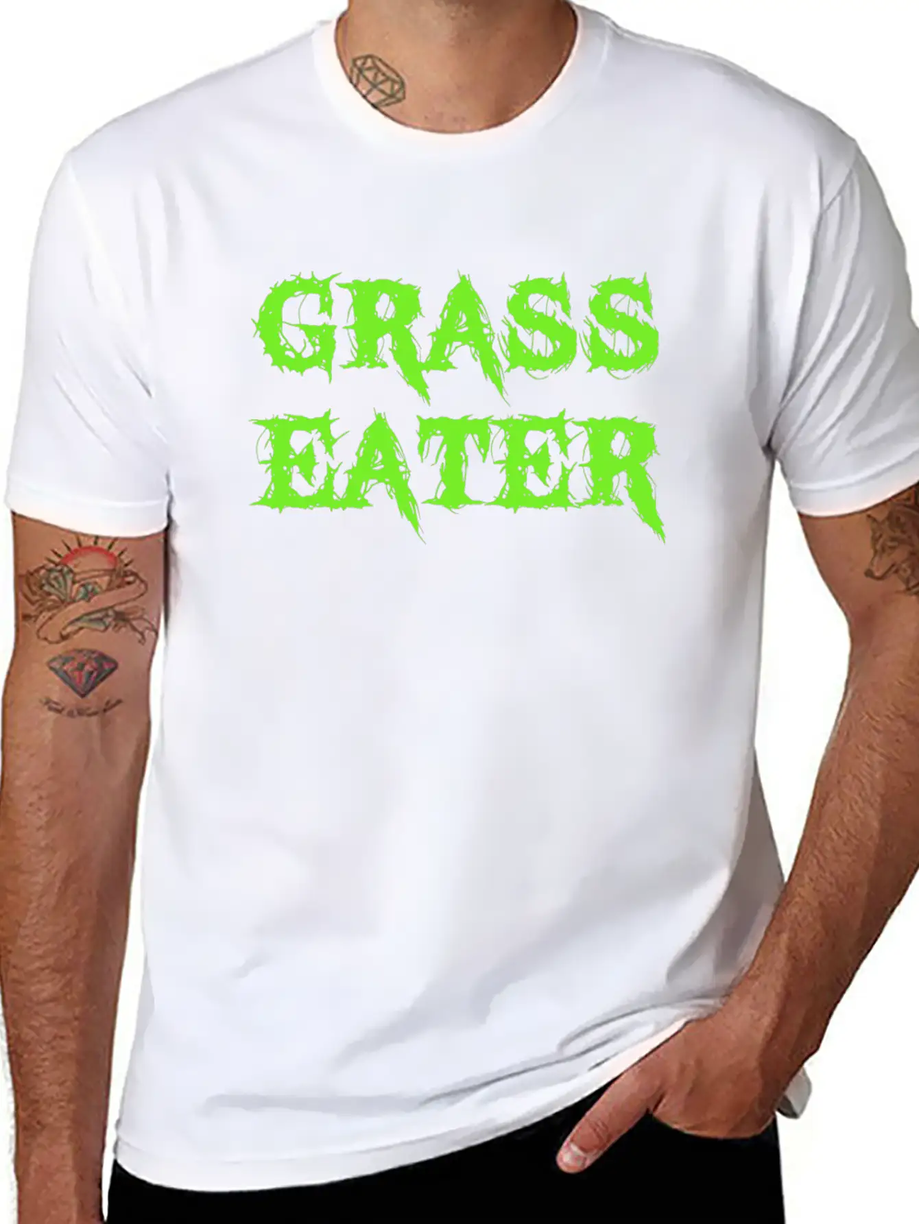 Grass Eater / Vegan Unisex Casual T-Shirt – Clean Design For Daily Comfort