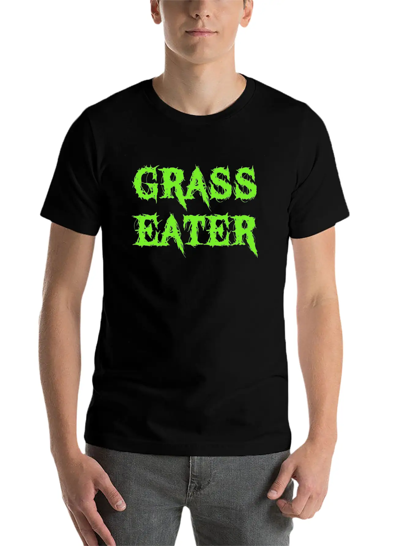 Grass Eater / Vegan Unisex Casual T-Shirt – Clean Design For Daily Comfort