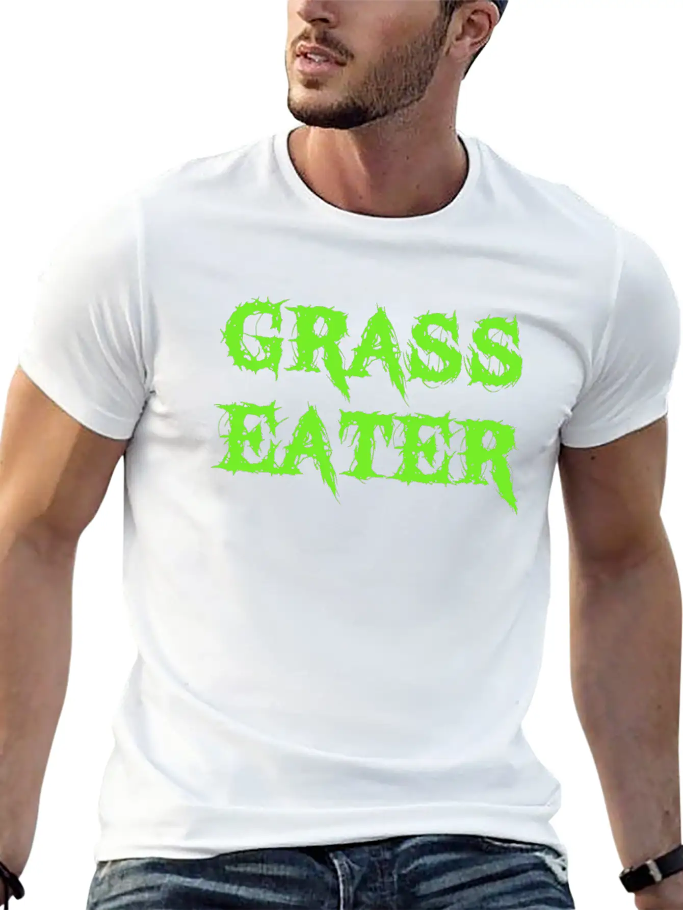 Grass Eater / Vegan Unisex Casual T-Shirt – Clean Design For Daily Comfort