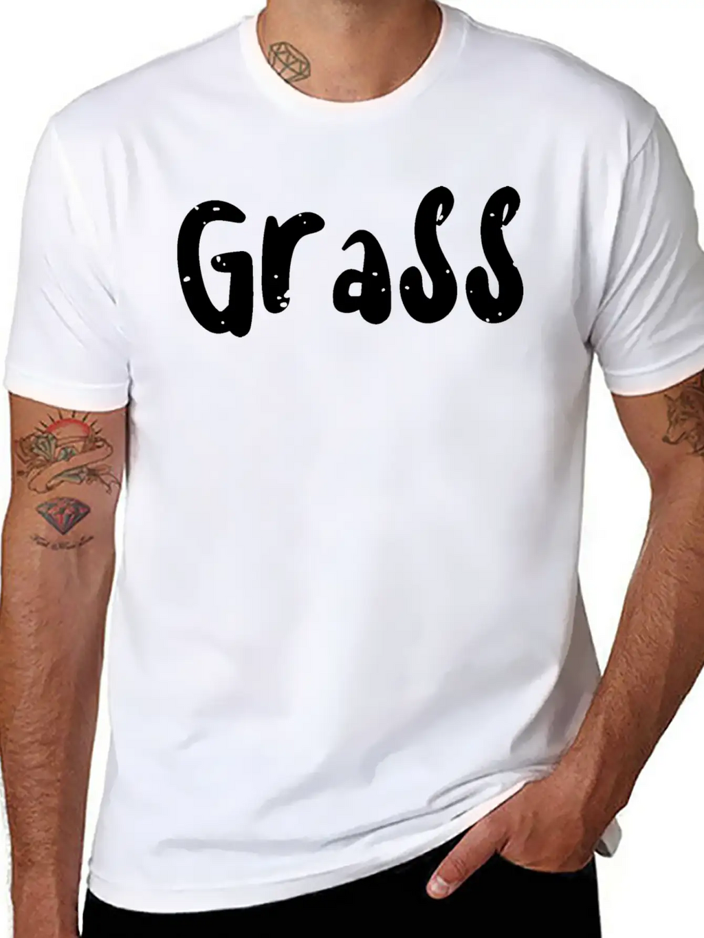 Grass - Music Essential Cotton Tee For Daily Outfits – Unisex Style