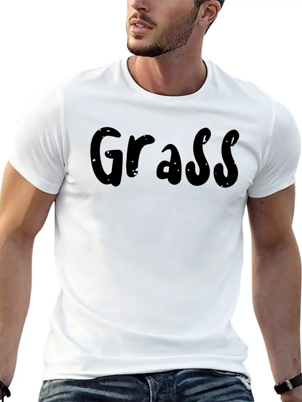 Grass - Music Essential Cotton Tee For Daily Outfits – Unisex Style