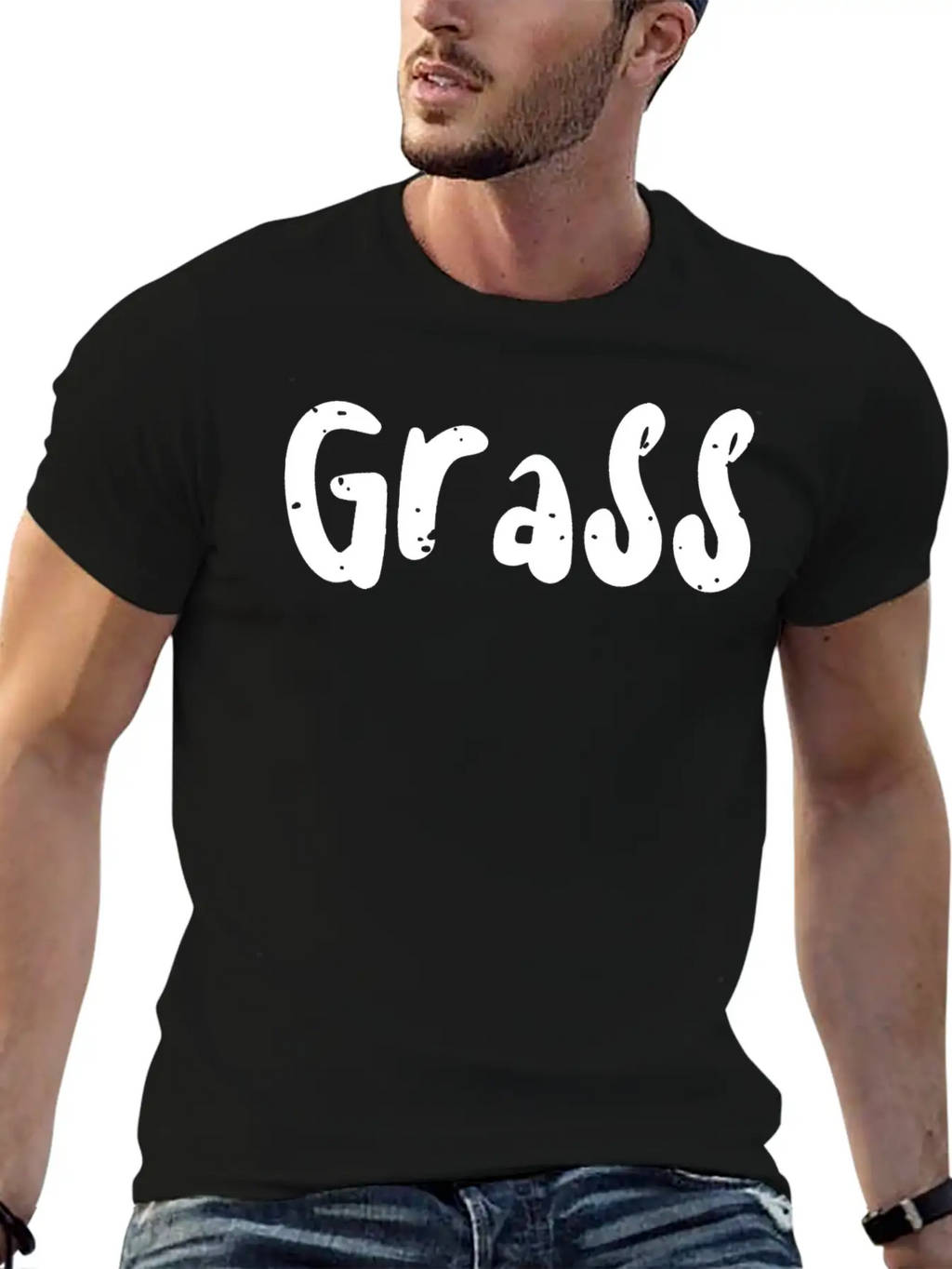 Grass - Music Essential Cotton Tee For Daily Outfits – Unisex Style