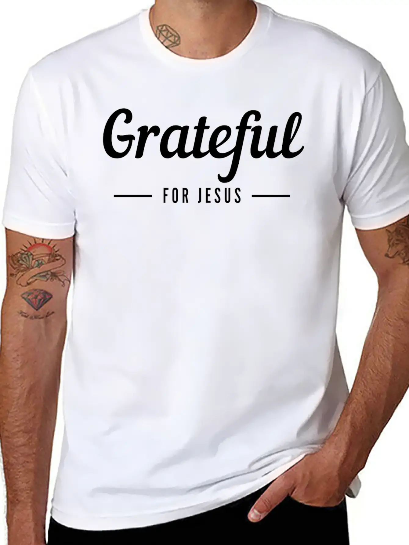 Grateful For Jesus Unisex Casual T-Shirt – Clean Design For Daily Comfort