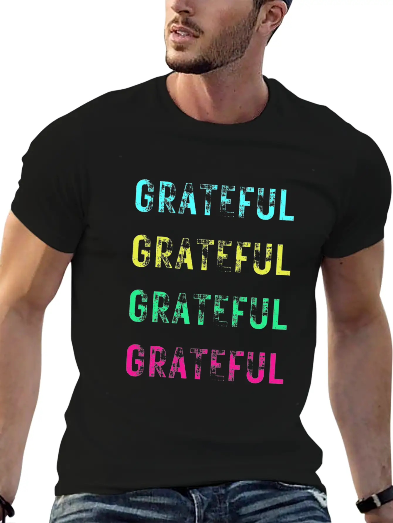 Grateful T-shirt, Great Gift Idea Unisex Short Sleeve Soft Cotton T-Shirt – Casual Everyday Wear