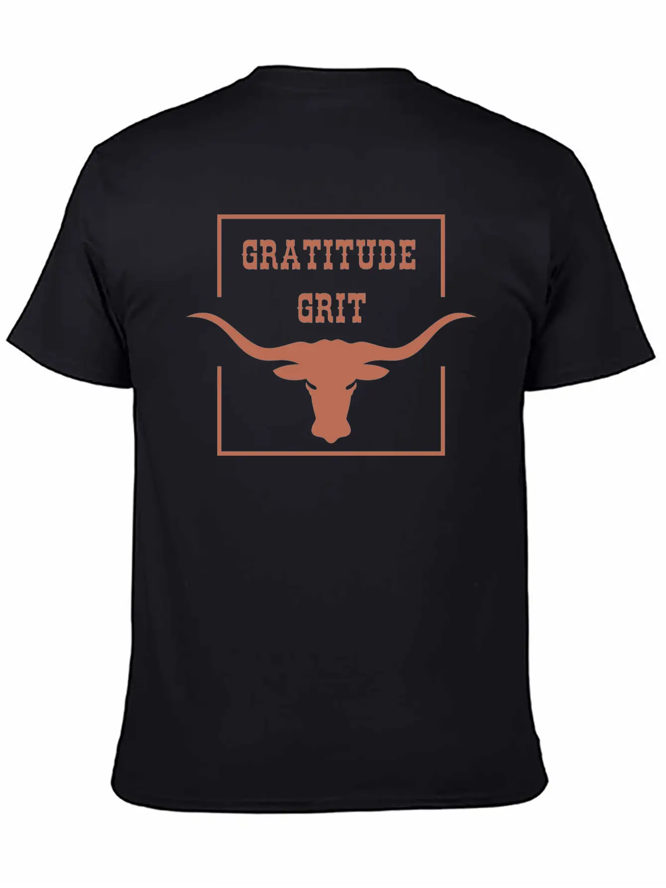 Gratitude And Grit Western Bighorn Unisex Casual T-Shirt – Clean Design For Daily Comfort