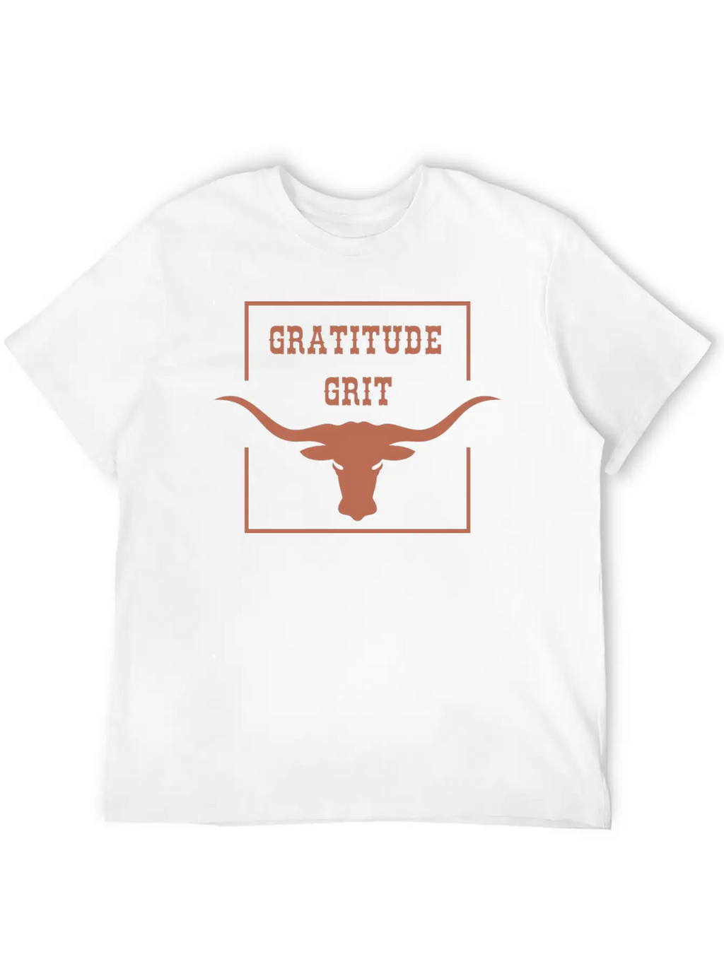 Gratitude And Grit Western Bighorn Unisex Casual T-Shirt – Clean Design For Daily Comfort