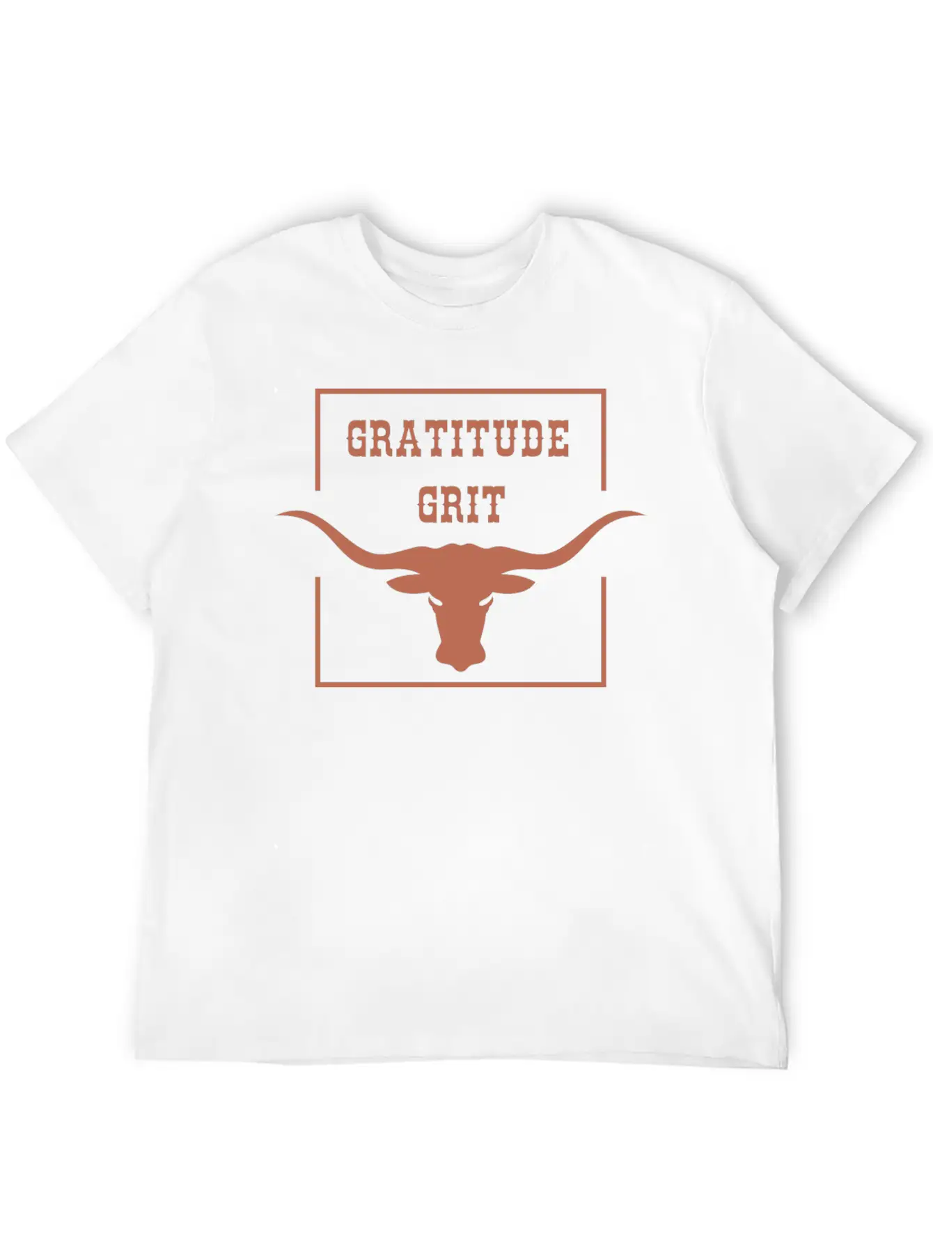 Gratitude And Grit Western Bighorn Unisex Casual T-Shirt – Clean Design For Daily Comfort