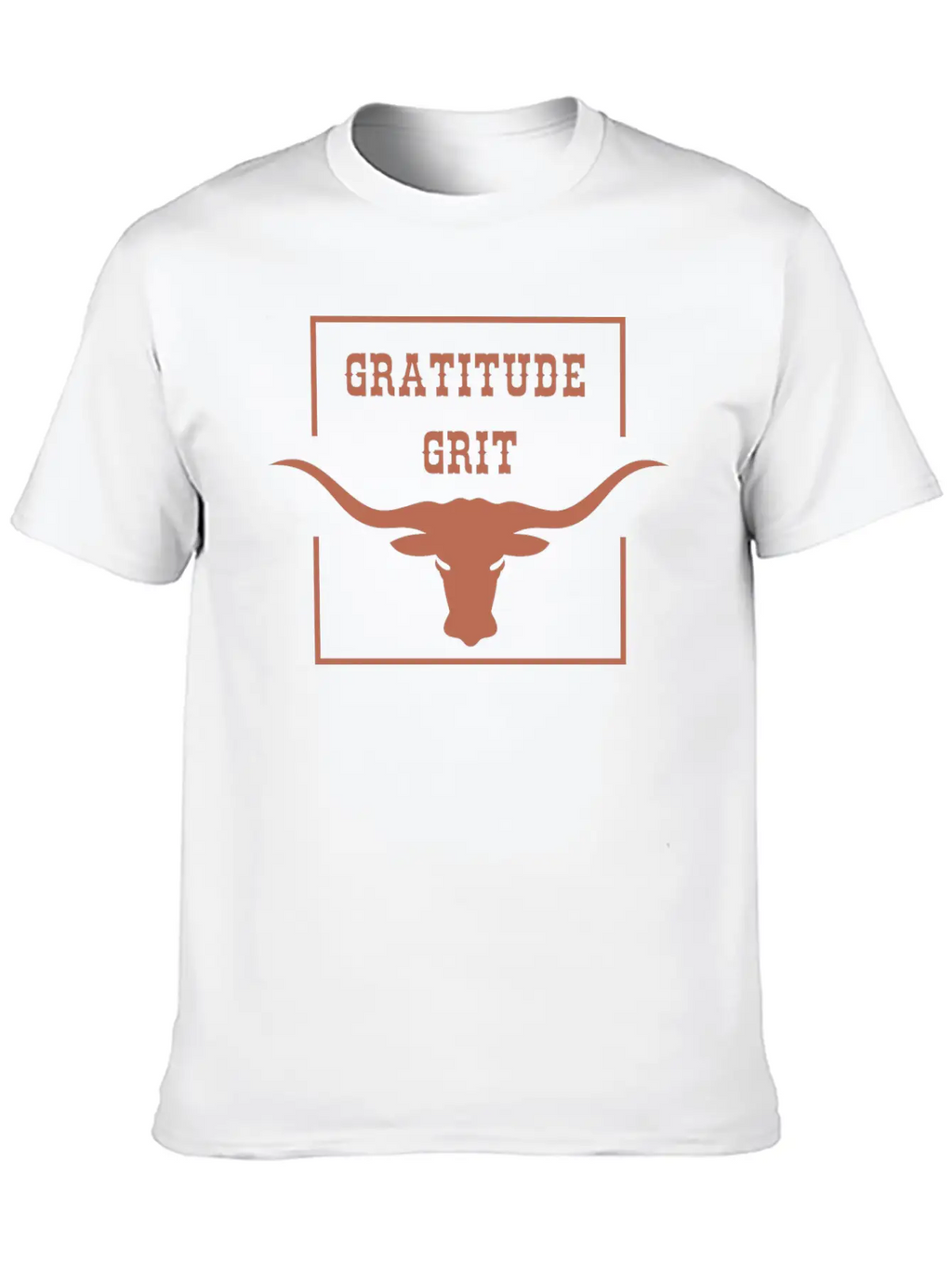 Gratitude And Grit Western Bighorn Unisex Casual T-Shirt – Clean Design For Daily Comfort