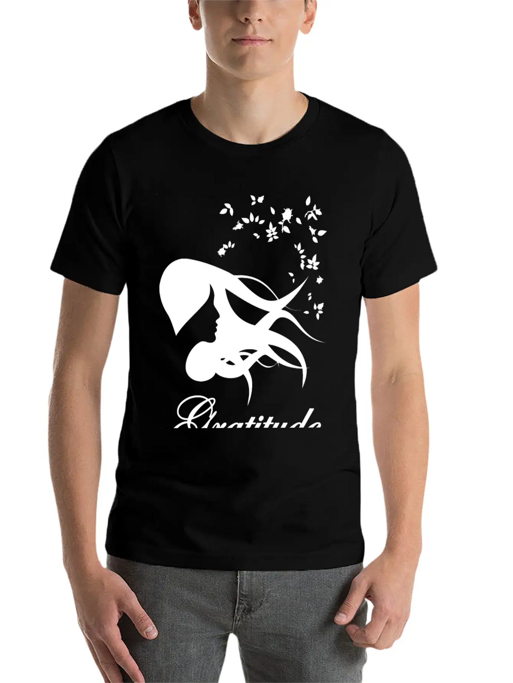 Gratitude Wite Unisex Casual T-Shirt – Clean Design For Daily Comfort