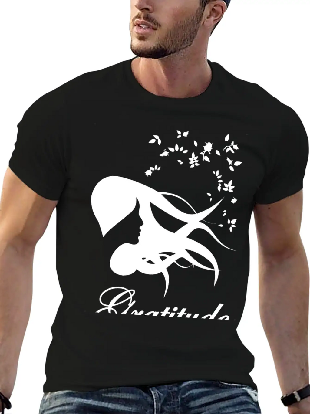 Gratitude Wite Unisex Casual T-Shirt – Clean Design For Daily Comfort