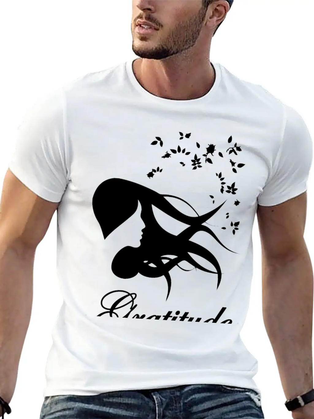 Gratitude Wite Unisex Casual T-Shirt – Clean Design For Daily Comfort