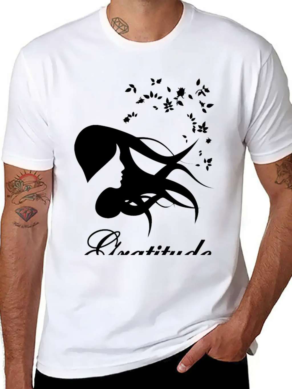 Gratitude Wite Unisex Casual T-Shirt – Clean Design For Daily Comfort