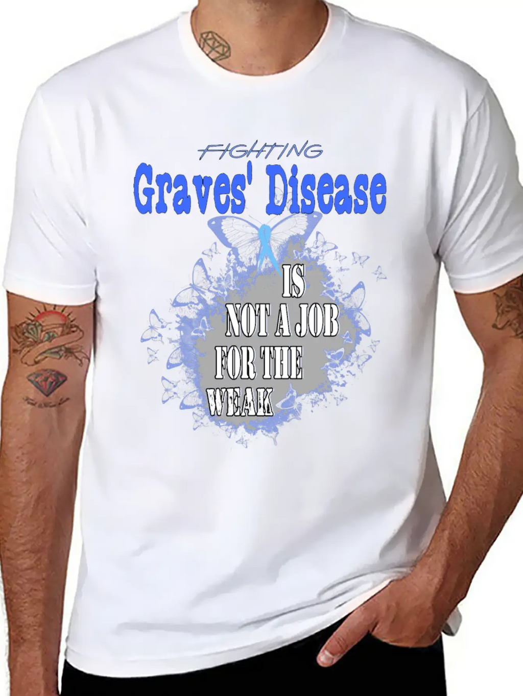 Graves Disease Awareness Unisex Casual T-Shirt – Clean Design For Daily Comfort