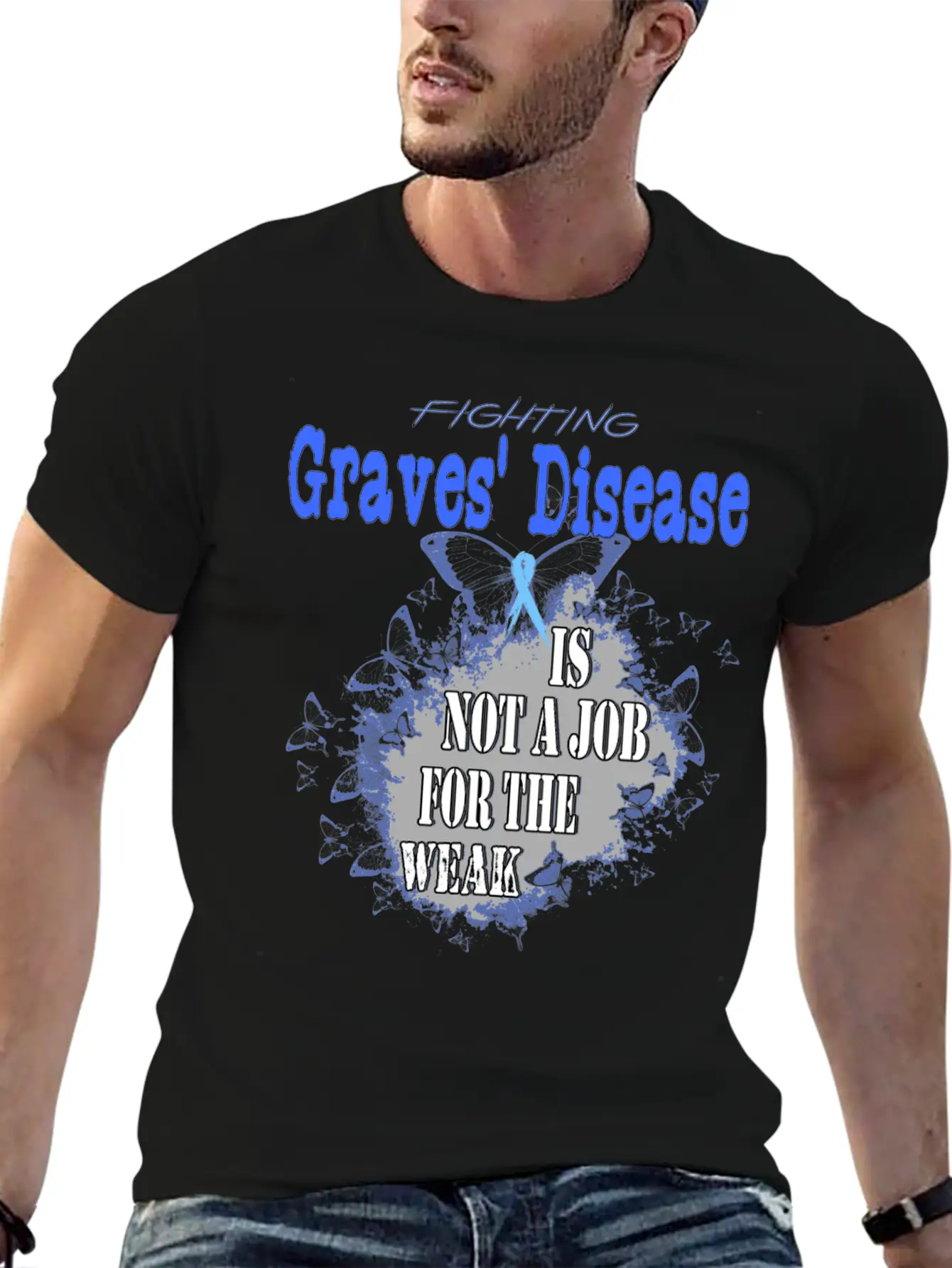 Graves Disease Awareness Unisex Casual T-Shirt – Clean Design For Daily Comfort