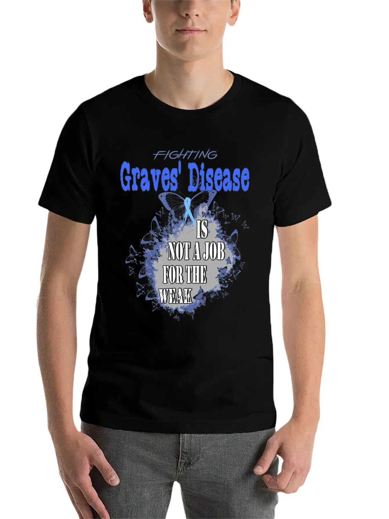 Graves Disease Awareness Unisex Casual T-Shirt – Clean Design For Daily Comfort