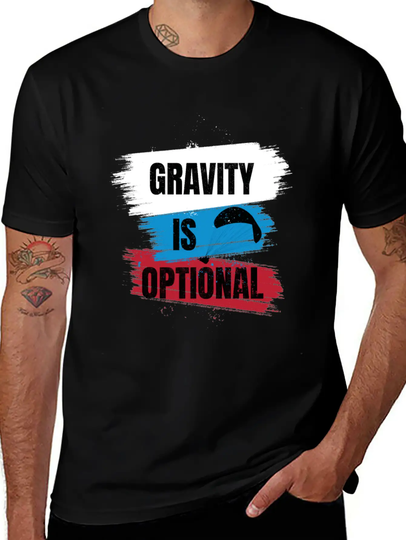 Gravity Is Optional Unisex Casual T-Shirt – Clean Design For Daily Comfort