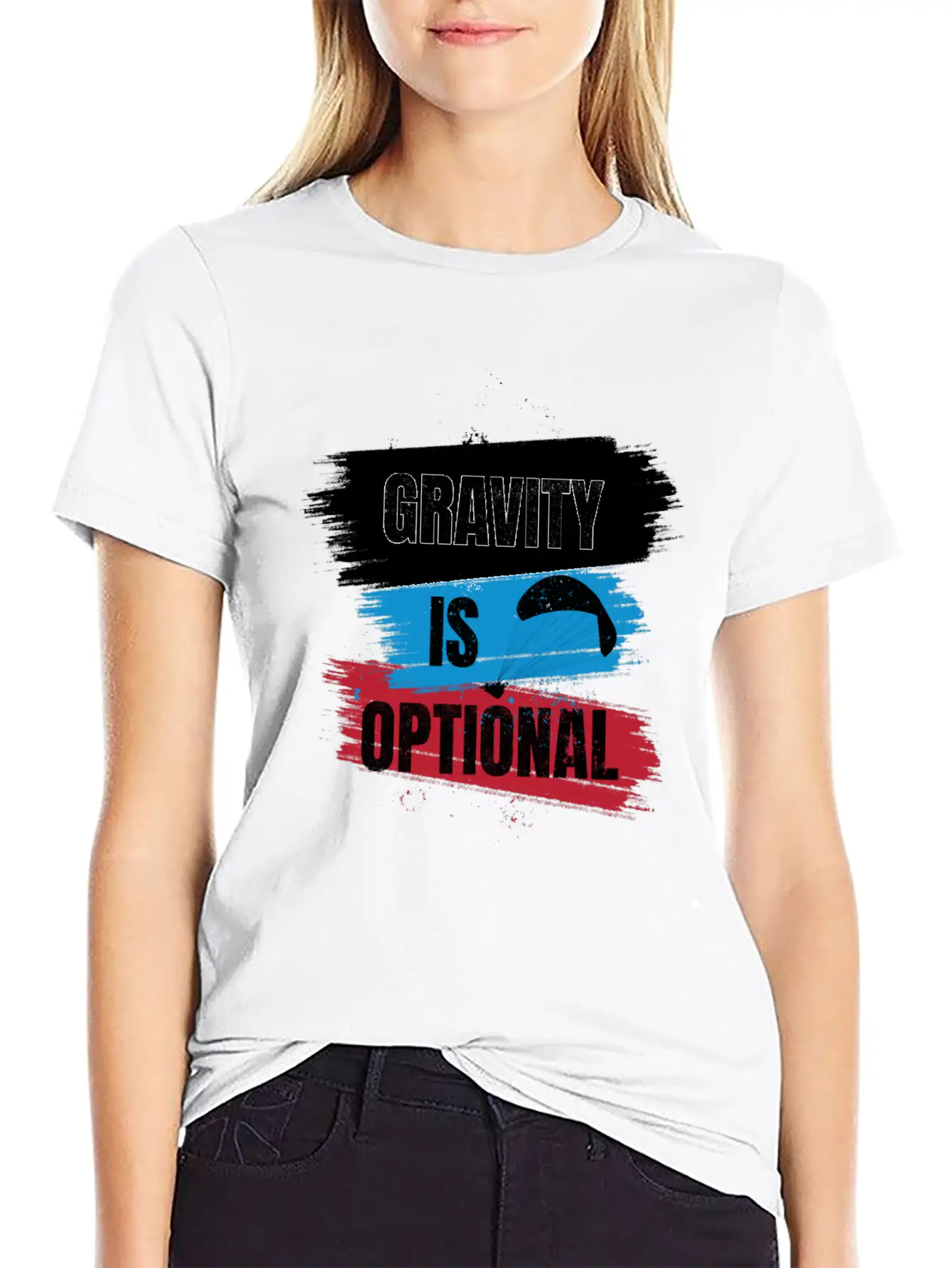 Gravity Is Optional Unisex Casual T-Shirt – Clean Design For Daily Comfort