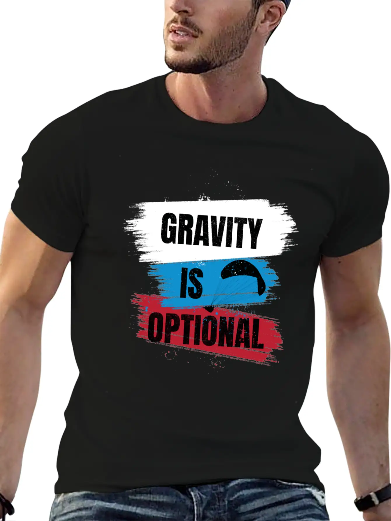 Gravity Is Optional Unisex Casual T-Shirt – Clean Design For Daily Comfort