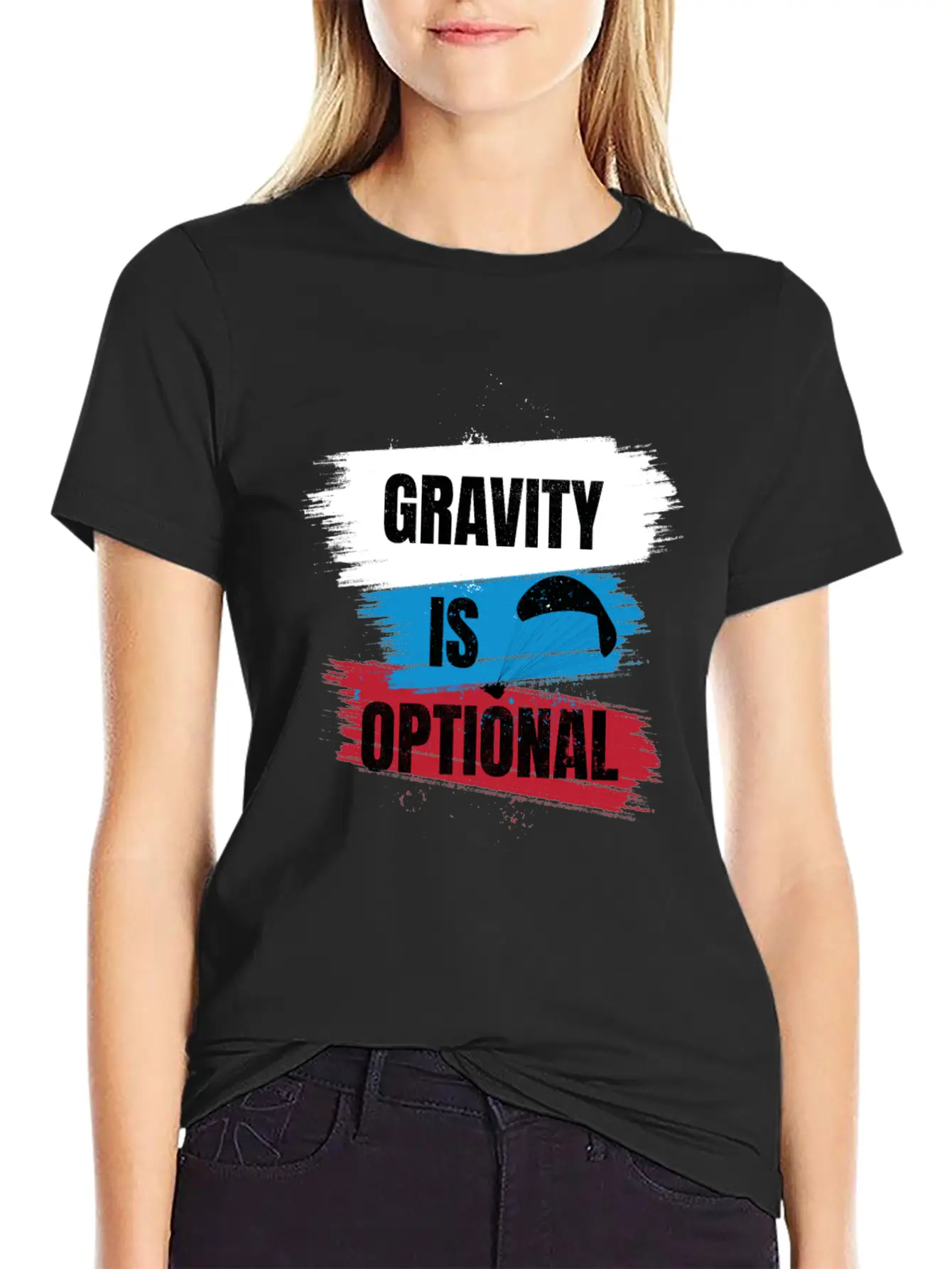 Gravity Is Optional Unisex Casual T-Shirt – Clean Design For Daily Comfort