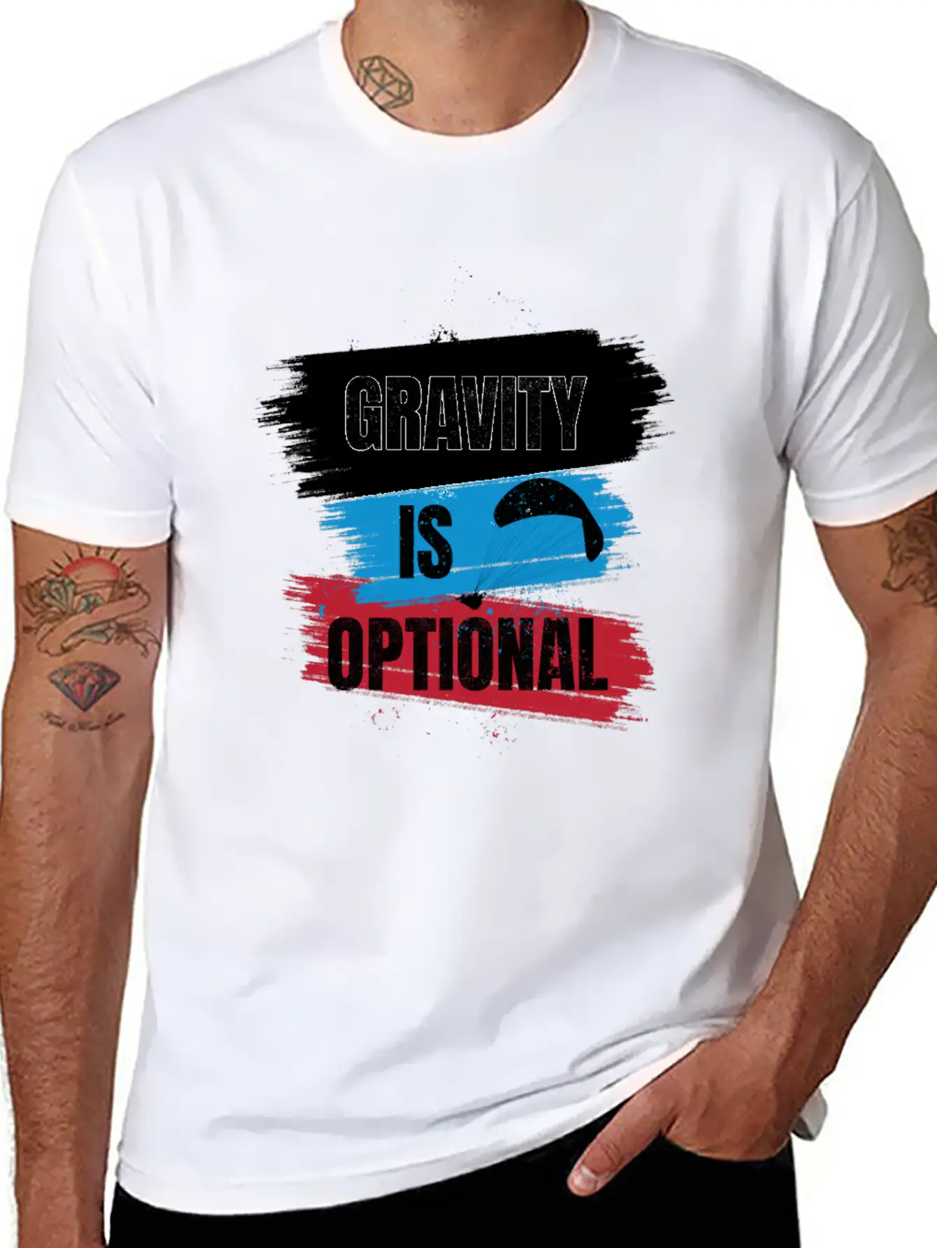 Gravity Is Optional Unisex Casual T-Shirt – Clean Design For Daily Comfort
