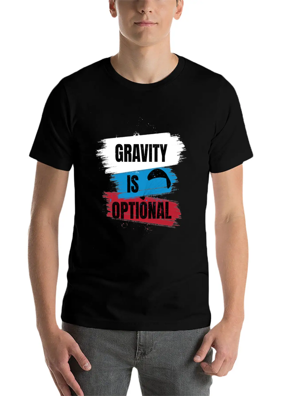 Gravity Is Optional Unisex Casual T-Shirt – Clean Design For Daily Comfort