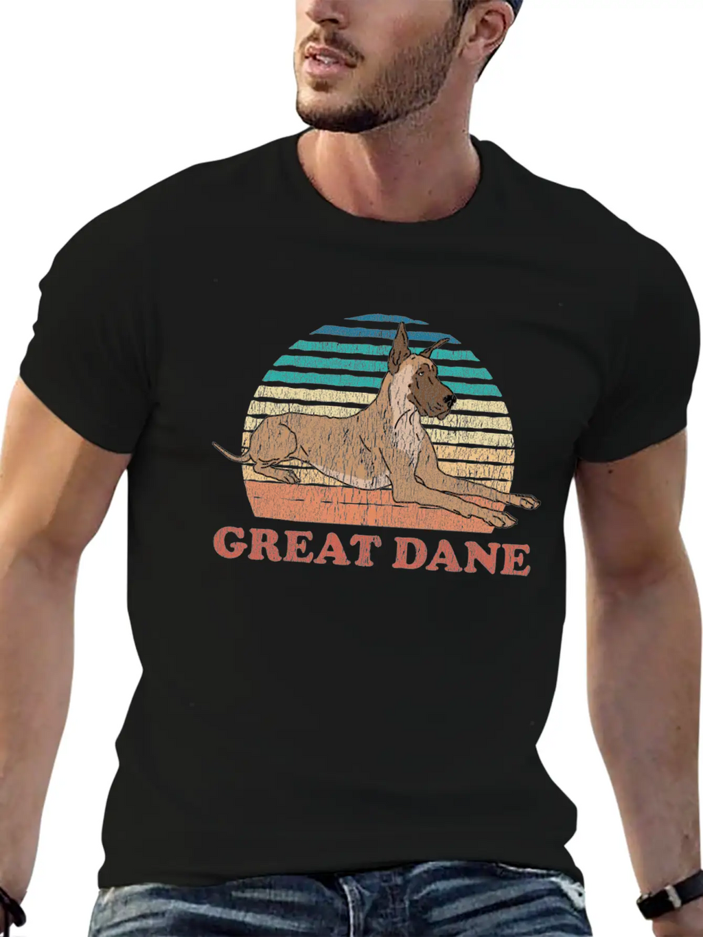 Great Dane Dog | Dog Owner Great Danes Essential Cotton Tee For Daily Outfits – Unisex Style
